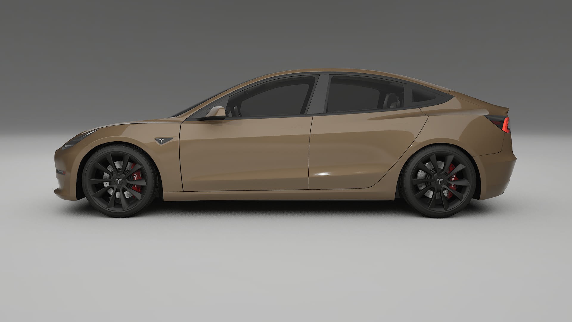 Tesla Model3 TPU Lackskyddsfilm | SAHARA Färgskiftande PPF – Komplett Förskuret Kit