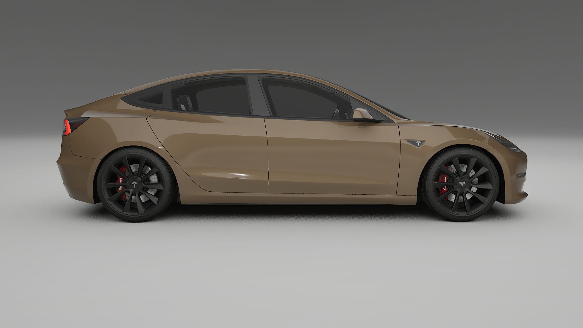 Tesla Model3 TPU Lackskyddsfilm | SAHARA Färgskiftande PPF – Komplett Förskuret Kit