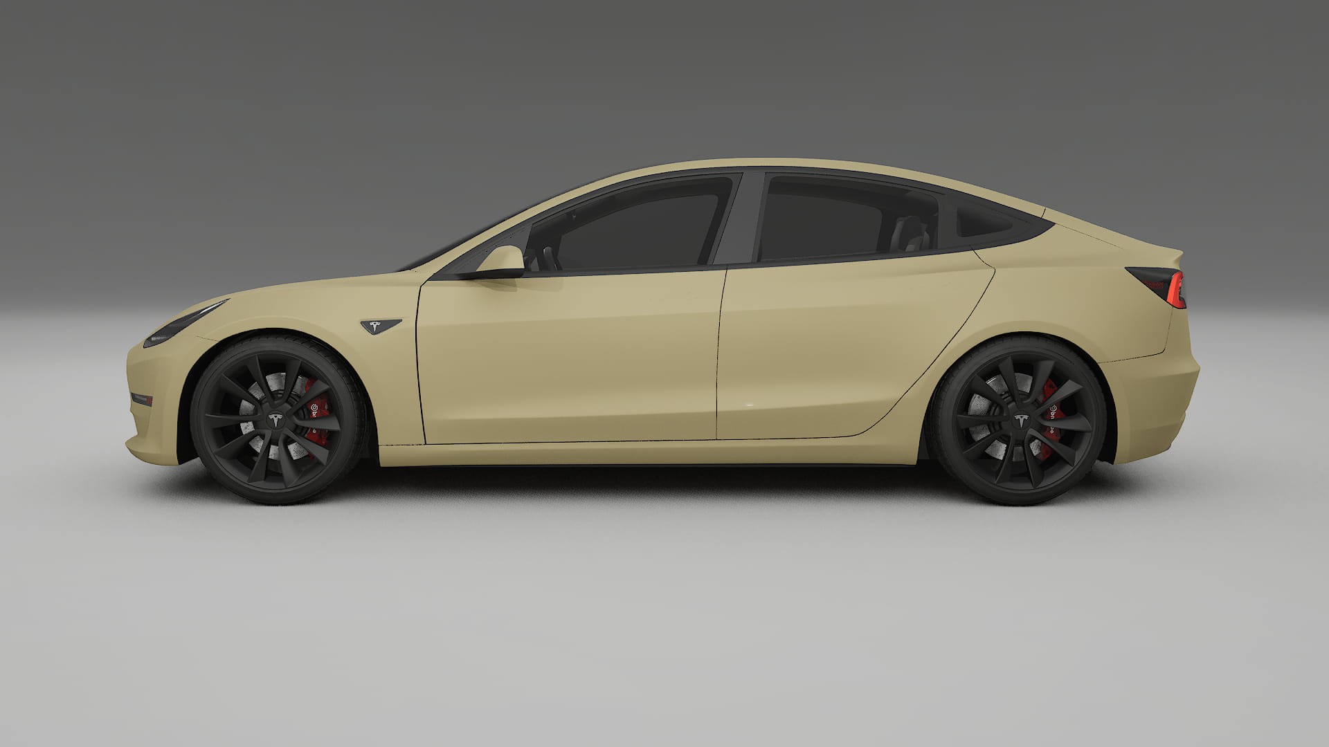 Tesla Model3 TPU Lackskyddsfilm | SAND Färgskiftande PPF – Komplett Förskuret Kit