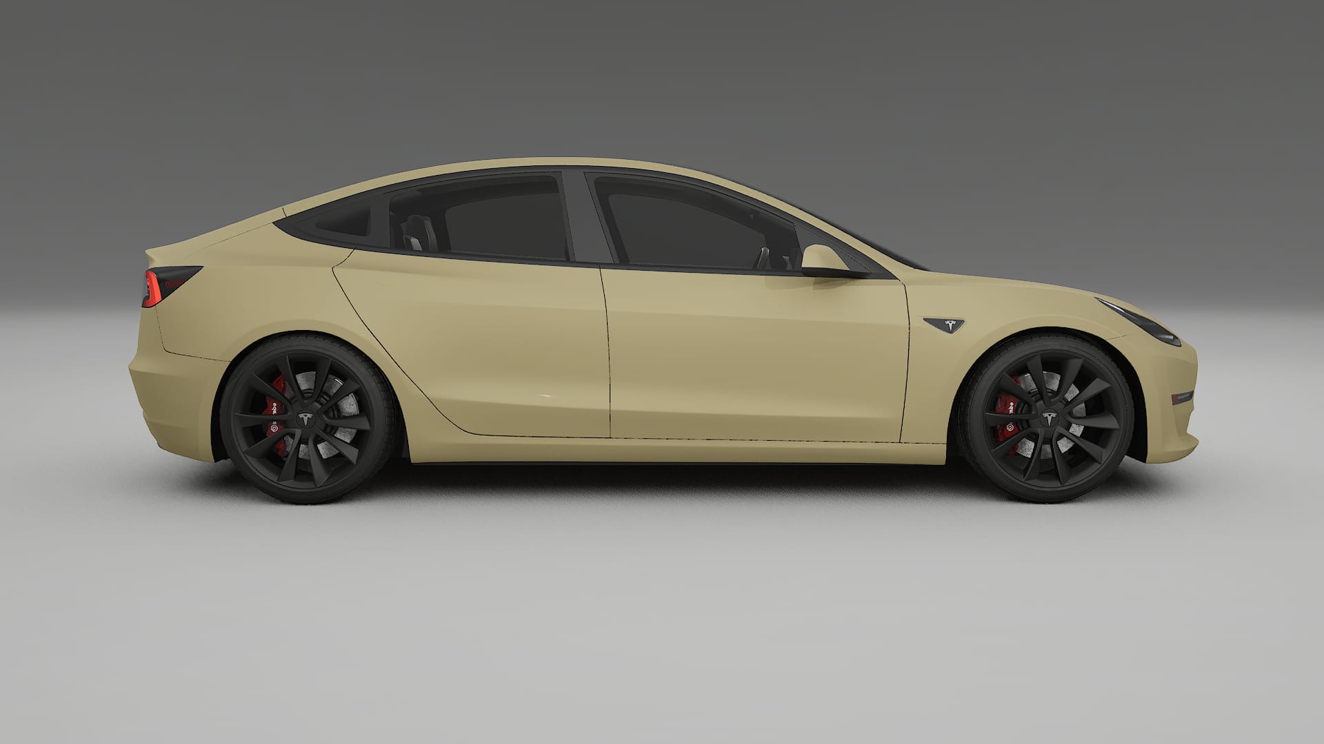 Tesla Model3 TPU Lackskyddsfilm | SAND Färgskiftande PPF – Komplett Förskuret Kit