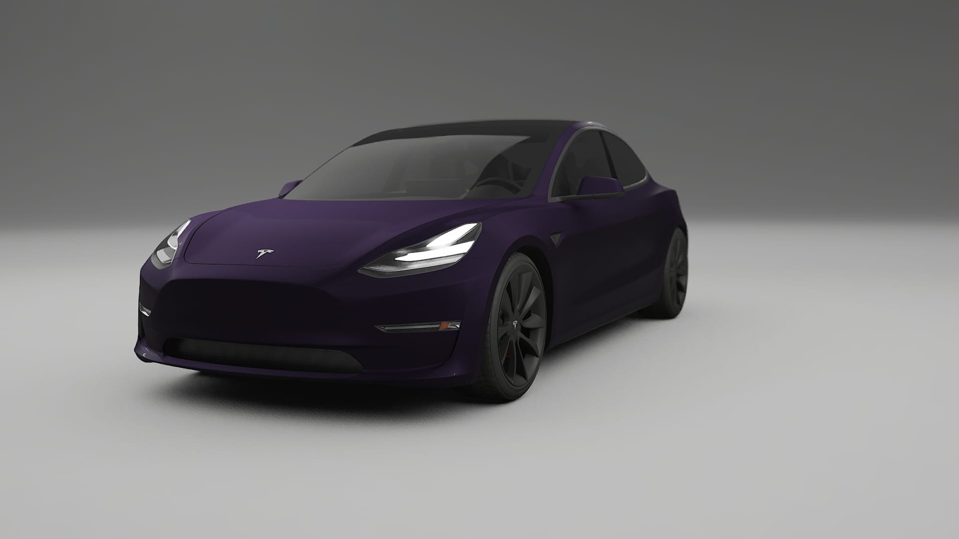 Tesla Model3 TPU Lackskyddsfilm | VIOLET Färgskiftande PPF – Komplett Förskuret Kit