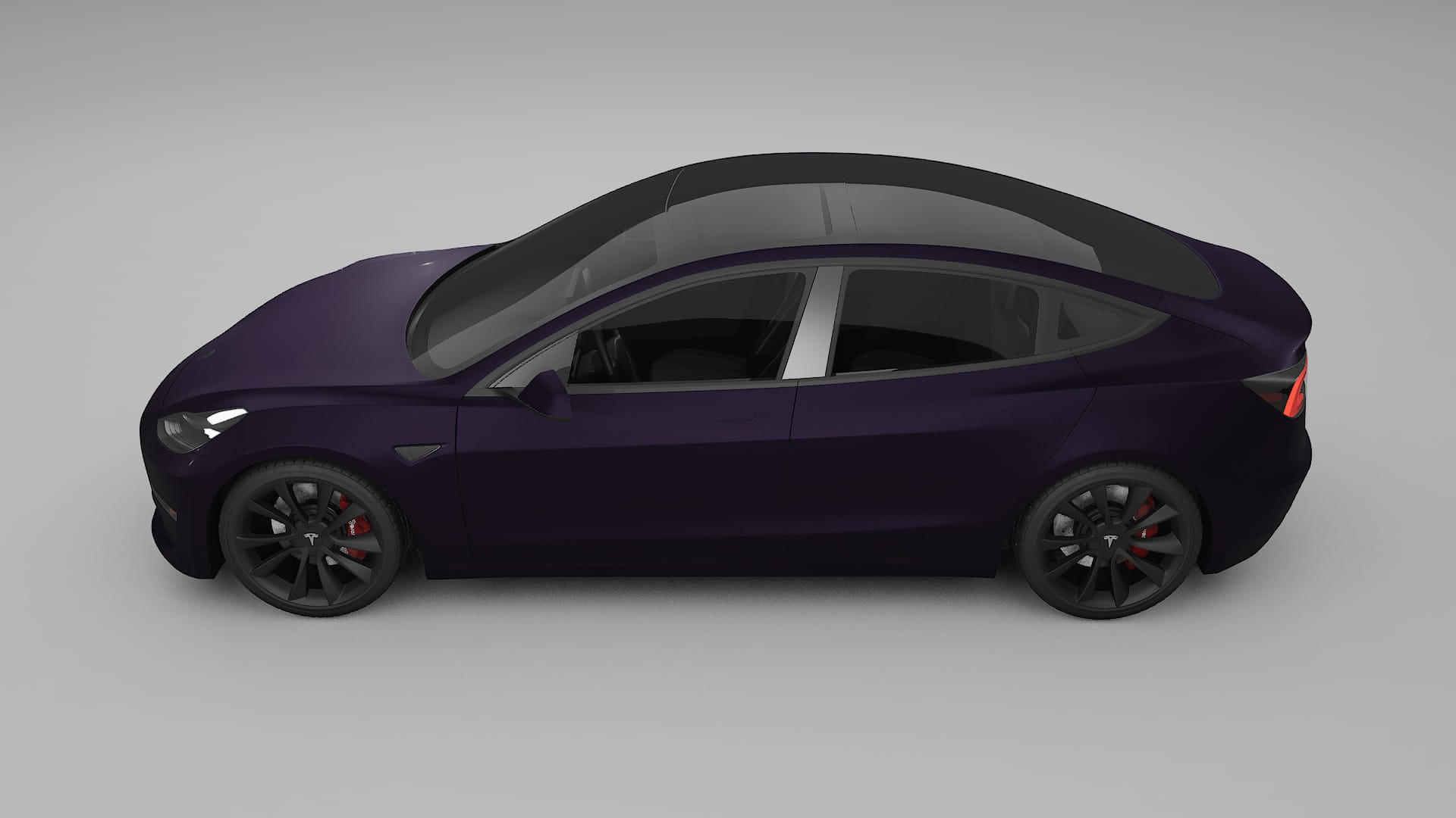Tesla Model3 TPU Lackskyddsfilm | VIOLET Färgskiftande PPF – Komplett Förskuret Kit