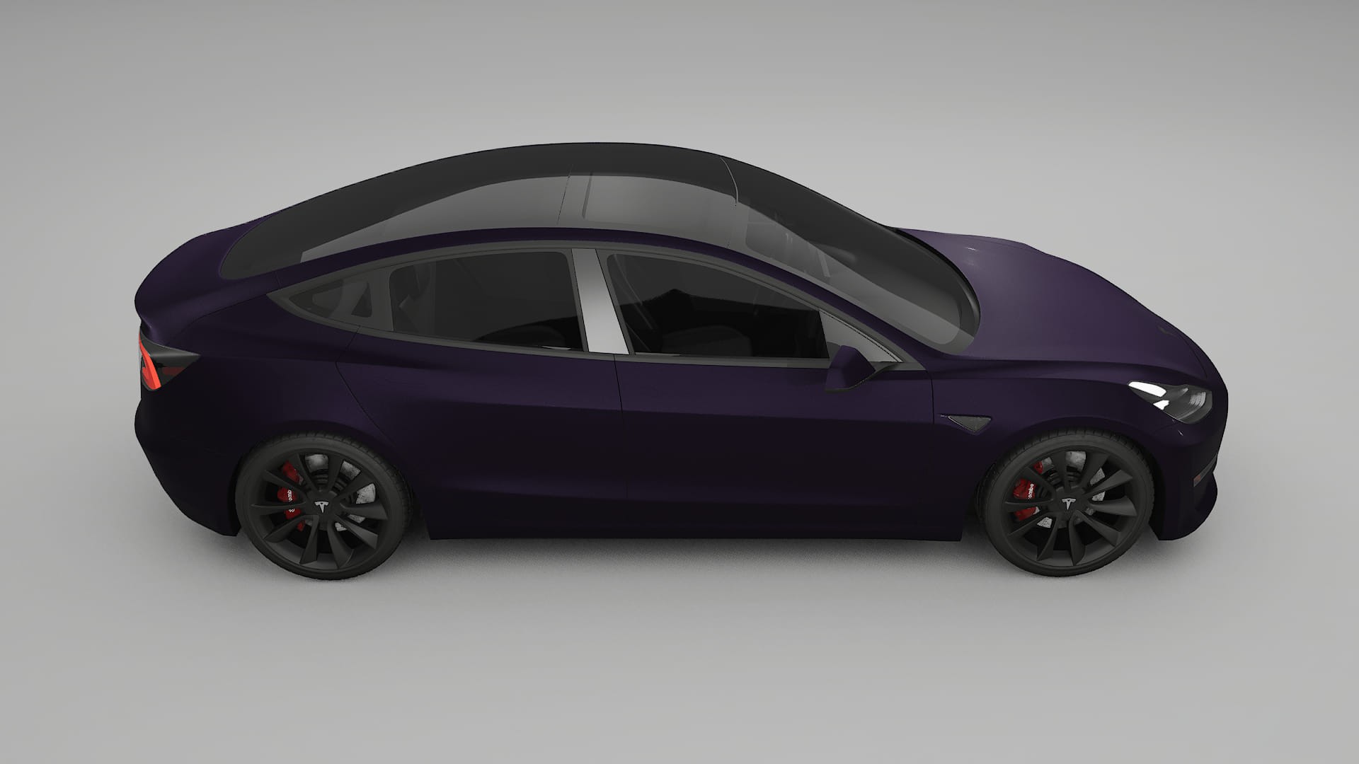 Tesla Model3 TPU Lackskyddsfilm | VIOLET Färgskiftande PPF – Komplett Förskuret Kit