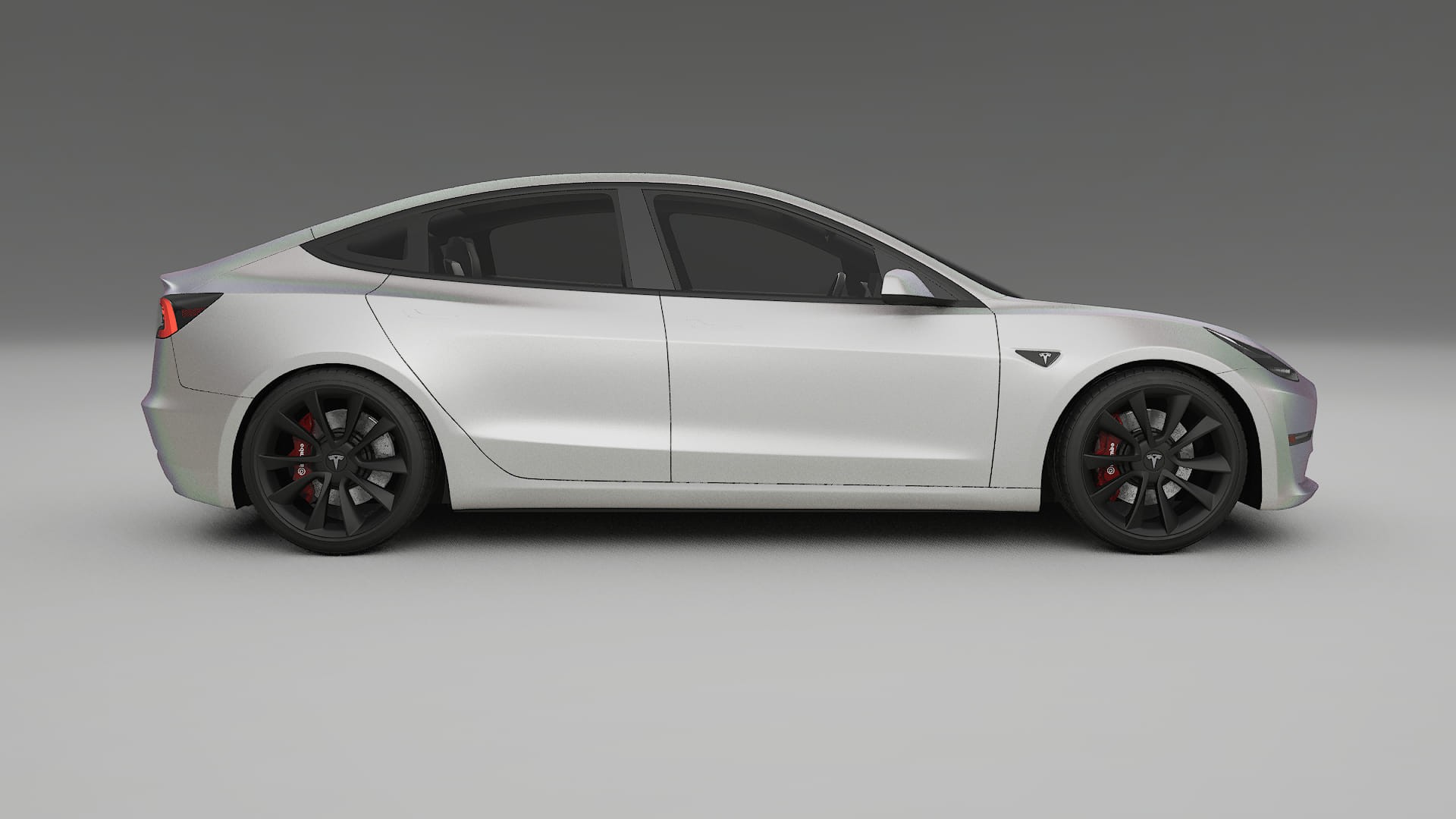 Tesla Model3 TPU Lackskyddsfilm | NEBULA Färgskiftande PPF – Komplett Förskuret Kit