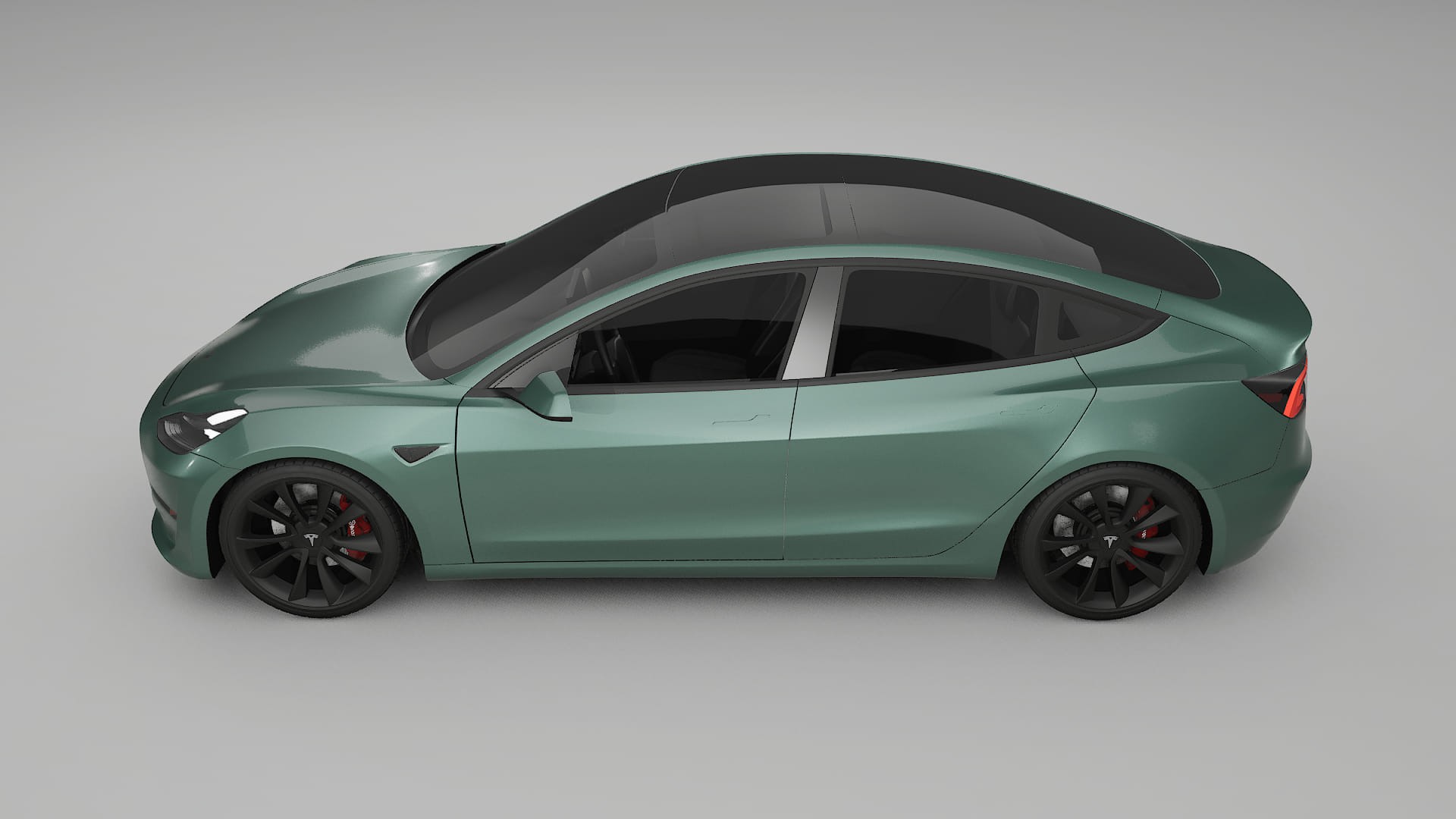 Tesla Model3 TPU Lackskyddsfilm | EVERGREEN Färgskiftande PPF – Komplett Förskuret Kit