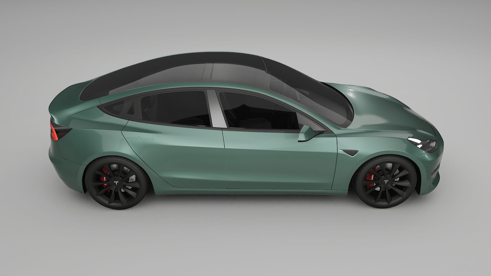 Tesla Model3 TPU Lackskyddsfilm | EVERGREEN Färgskiftande PPF – Komplett Förskuret Kit