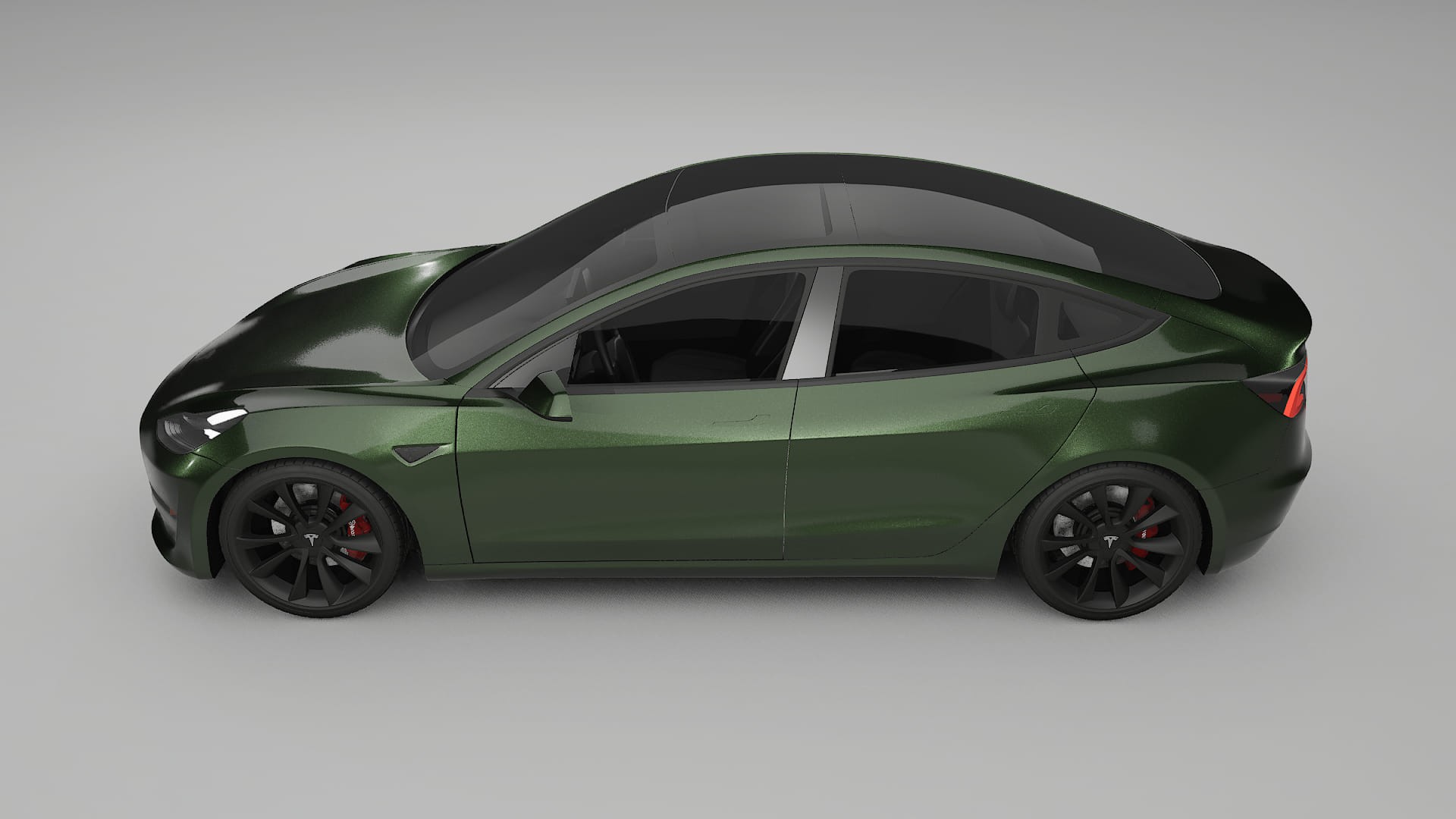 Tesla Model3 TPU Lackskyddsfilm | LAGOON Färgskiftande PPF – Komplett Förskuret Kit