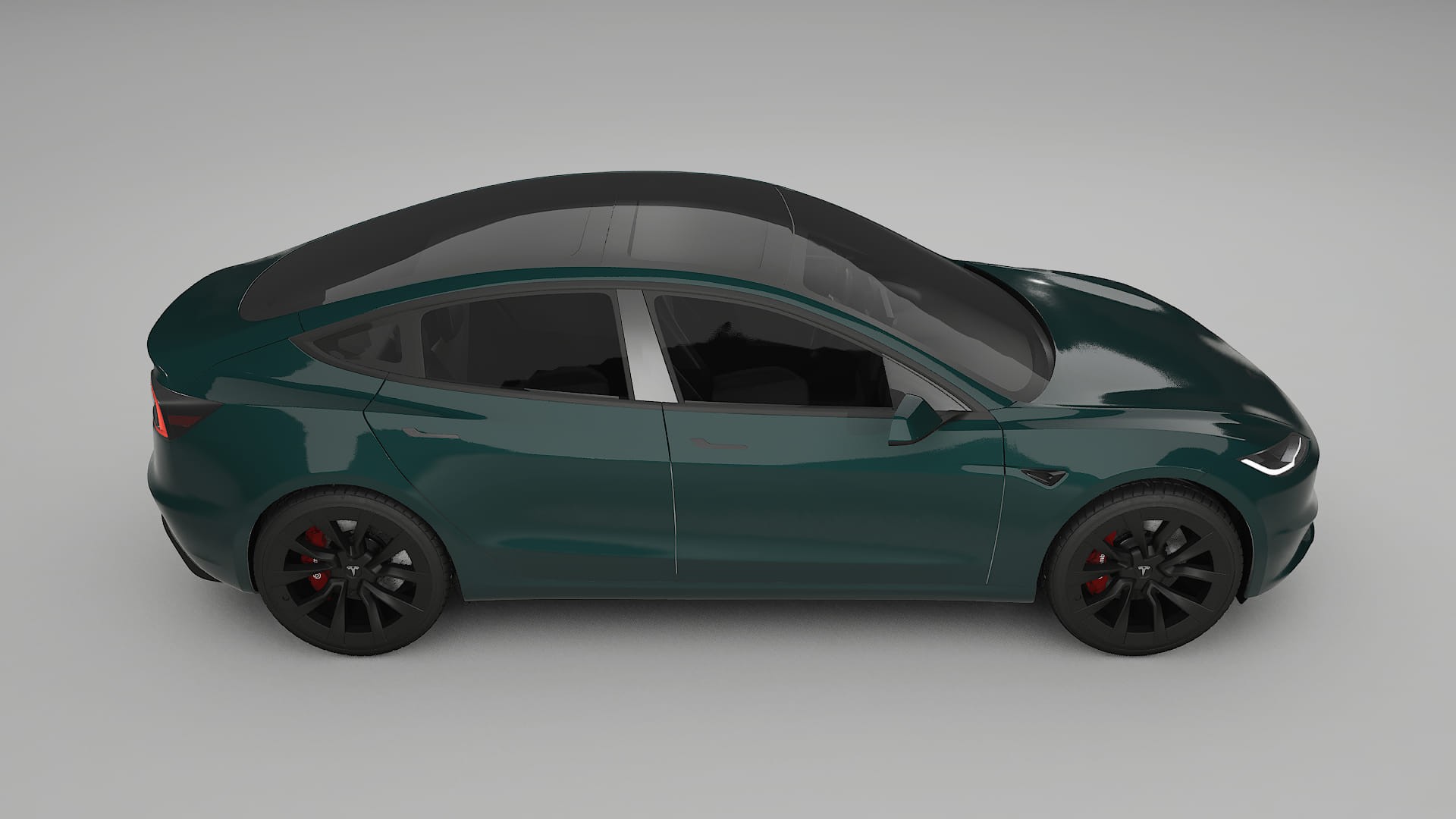 Tesla Model3 Highland TPU Lackskyddsfilm | INFERNO Färgskiftande PPF – Komplett Förskuret Kit