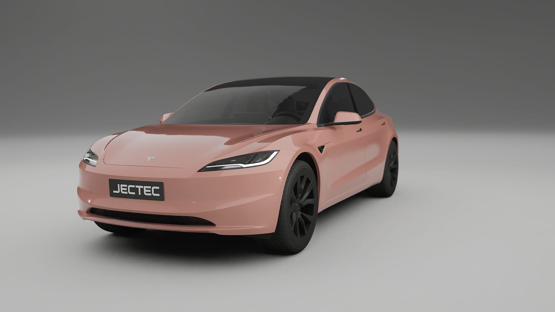 Tesla Model3 Highland TPU Lackskyddsfilm | BLUSH Färgskiftande PPF – Komplett Förskuret Kit