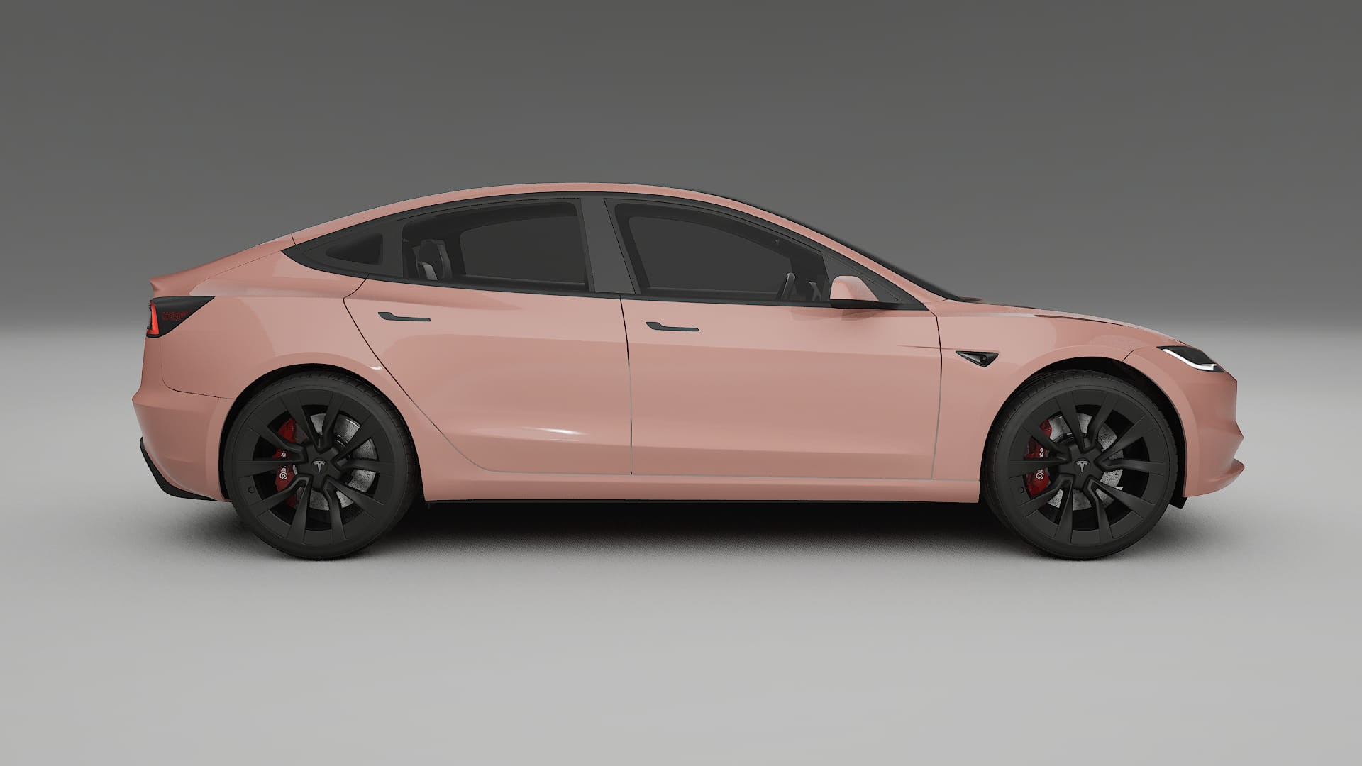 Tesla Model3 Highland TPU Lackskyddsfilm | BLUSH Färgskiftande PPF – Komplett Förskuret Kit