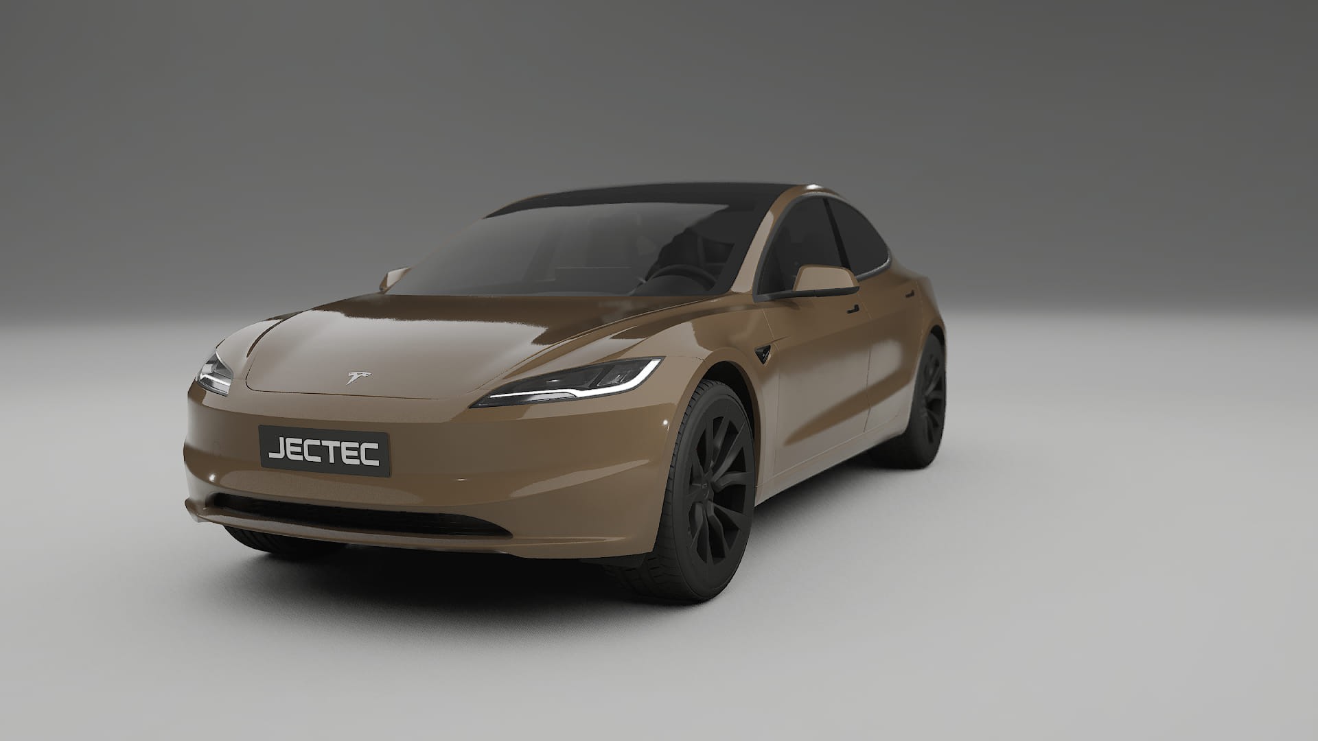 Tesla Model3 Highland TPU Lackskyddsfilm | SAHARA Färgskiftande PPF – Komplett Förskuret Kit