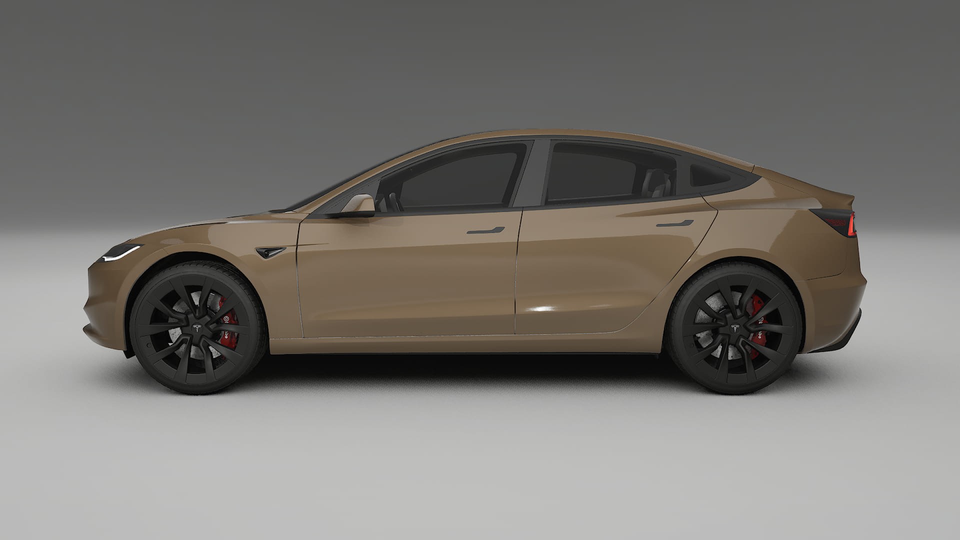 Tesla Model3 Highland TPU Lackskyddsfilm | SAHARA Färgskiftande PPF – Komplett Förskuret Kit