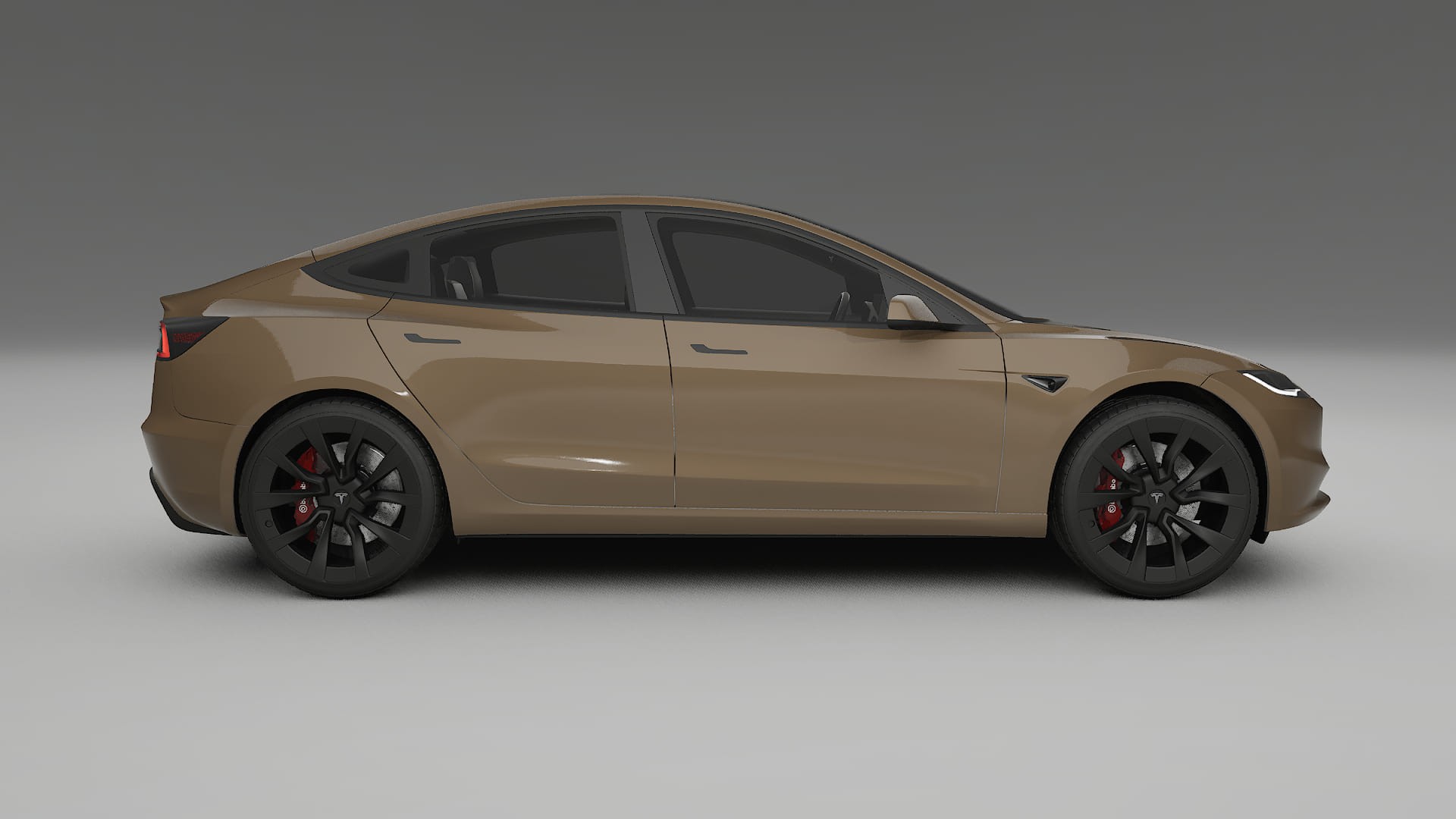 Tesla Model3 Highland TPU Lackskyddsfilm | SAHARA Färgskiftande PPF – Komplett Förskuret Kit