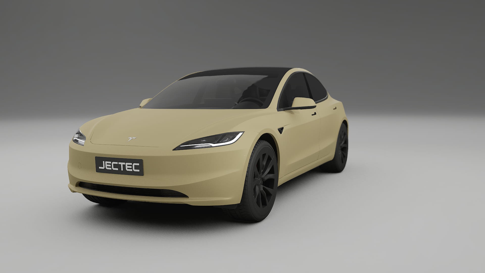 Tesla Model3 Highland TPU Lackskyddsfilm | SAND Färgskiftande PPF – Komplett Förskuret Kit