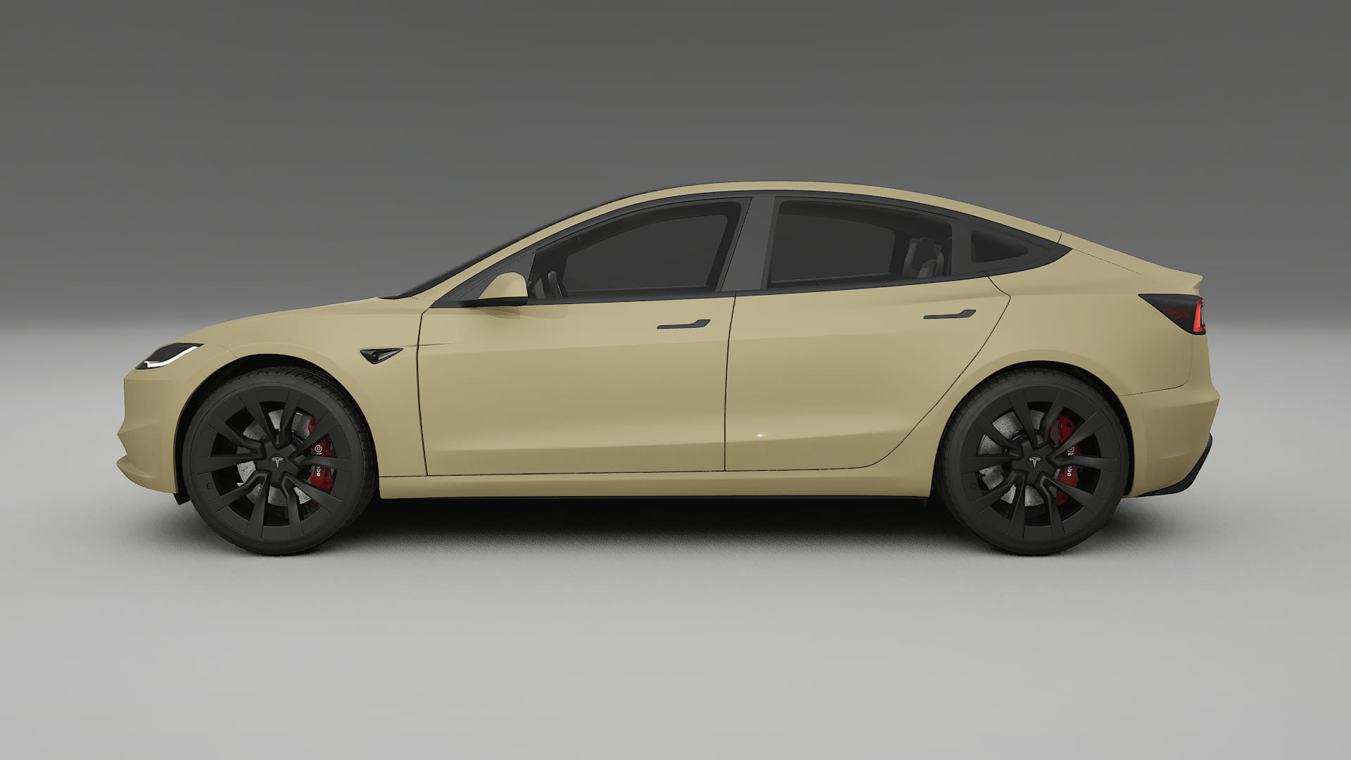 Tesla Model3 Highland TPU Lackskyddsfilm | SAND Färgskiftande PPF – Komplett Förskuret Kit