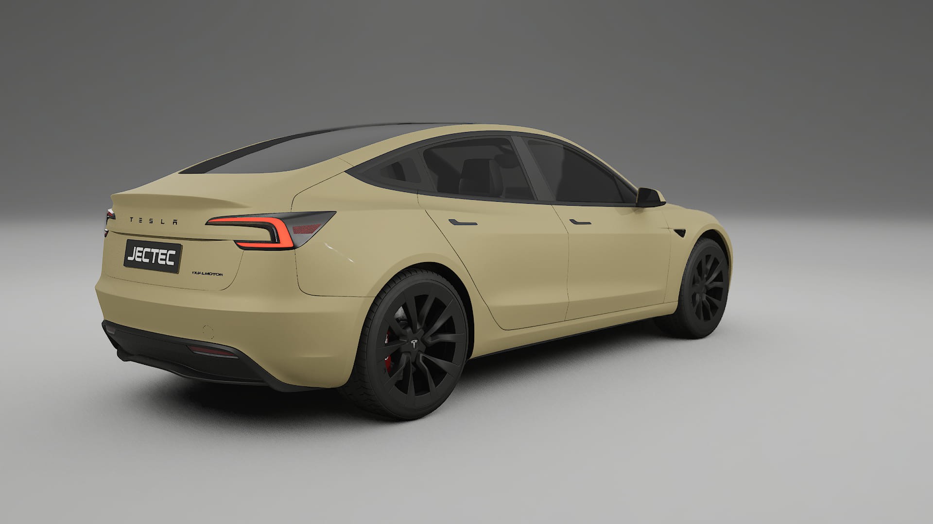 Tesla Model3 Highland TPU Lackskyddsfilm | SAND Färgskiftande PPF – Komplett Förskuret Kit