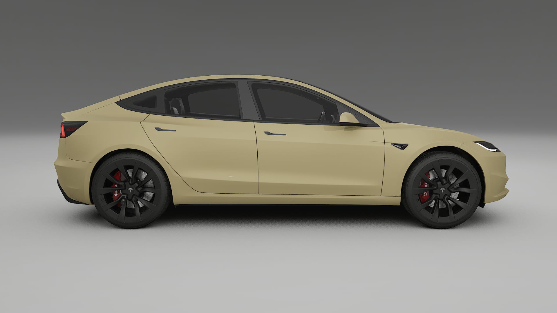 Tesla Model3 Highland TPU Lackskyddsfilm | SAND Färgskiftande PPF – Komplett Förskuret Kit