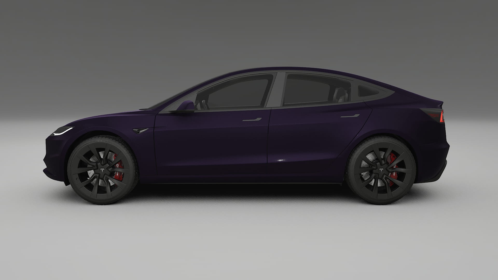 Tesla Model3 Highland TPU Lackskyddsfilm | VIOLET Färgskiftande PPF – Komplett Förskuret Kit