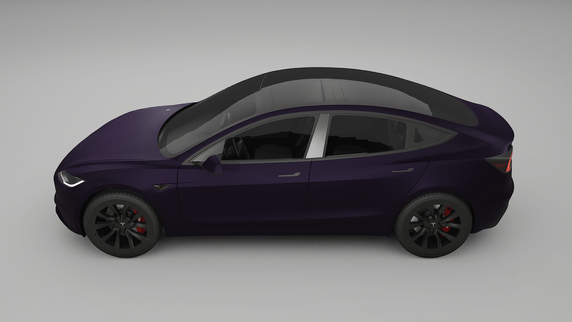 Tesla Model3 Highland TPU Lackskyddsfilm | VIOLET Färgskiftande PPF – Komplett Förskuret Kit