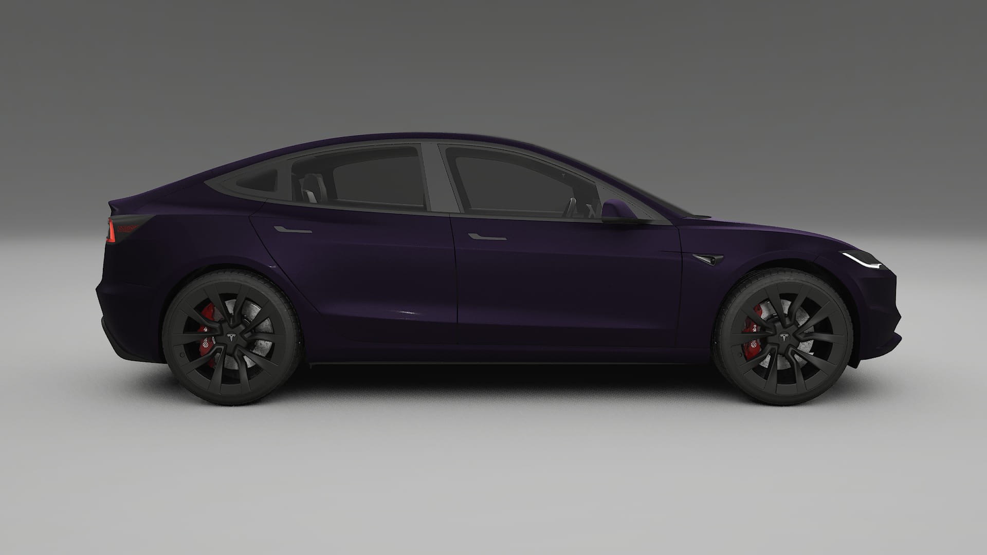 Tesla Model3 Highland TPU Lackskyddsfilm | VIOLET Färgskiftande PPF – Komplett Förskuret Kit
