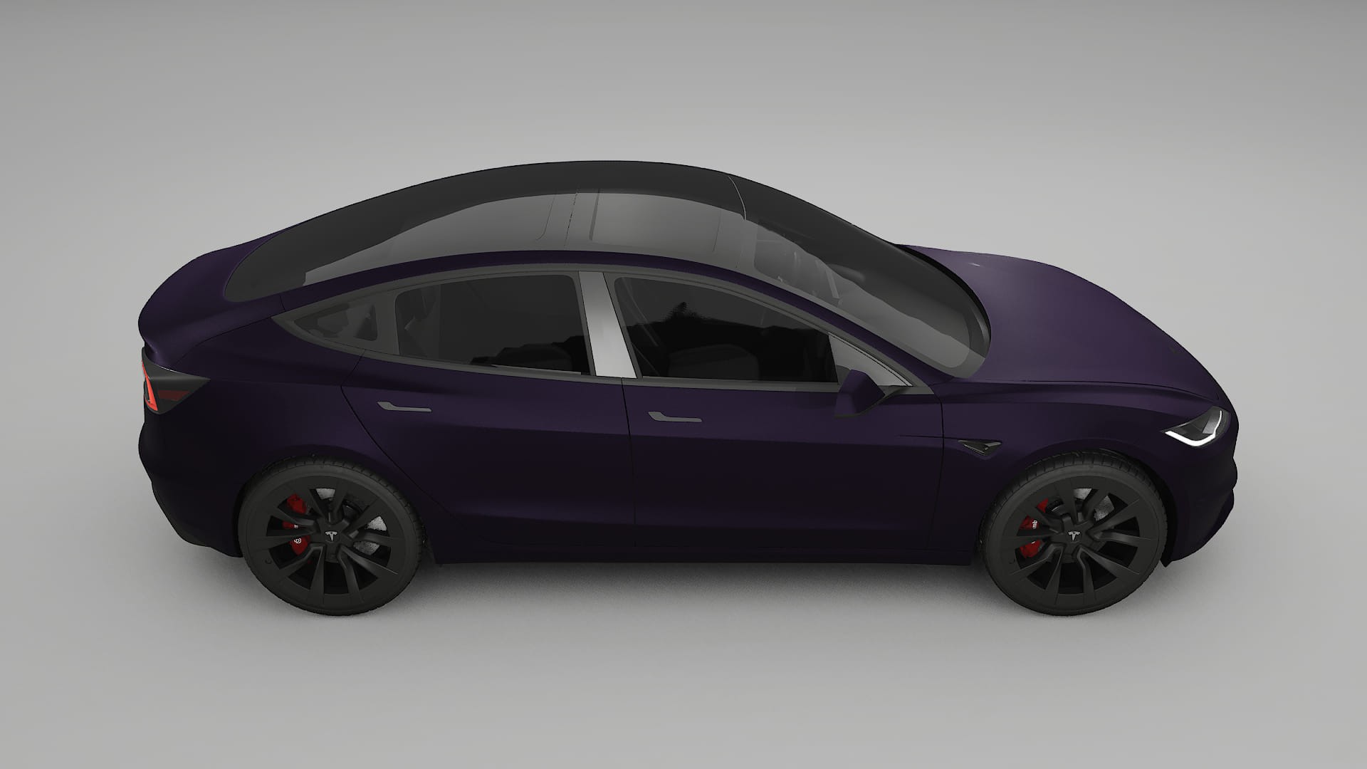 Tesla Model3 Highland TPU Lackskyddsfilm | VIOLET Färgskiftande PPF – Komplett Förskuret Kit