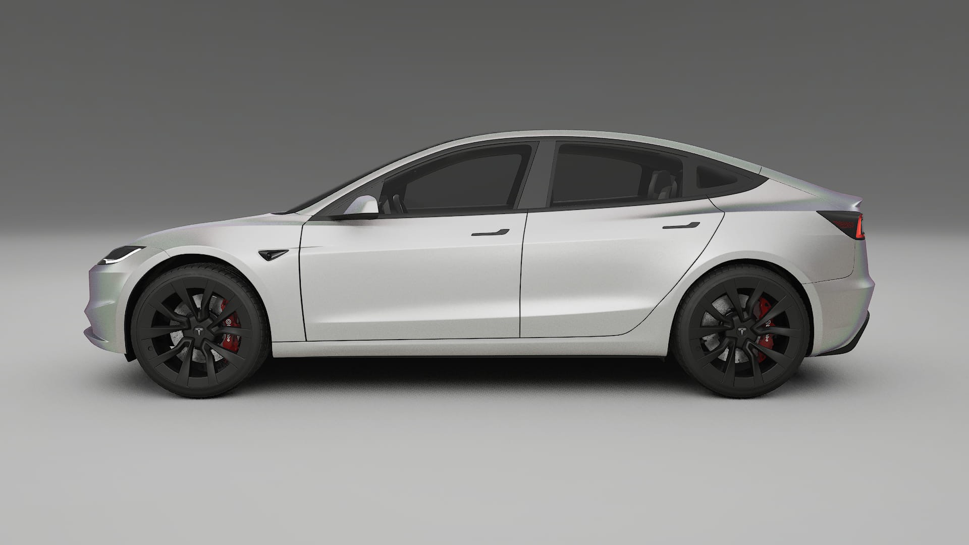 Tesla Model3 Highland TPU Lackskyddsfilm | NEBULA Färgskiftande PPF – Komplett Förskuret Kit
