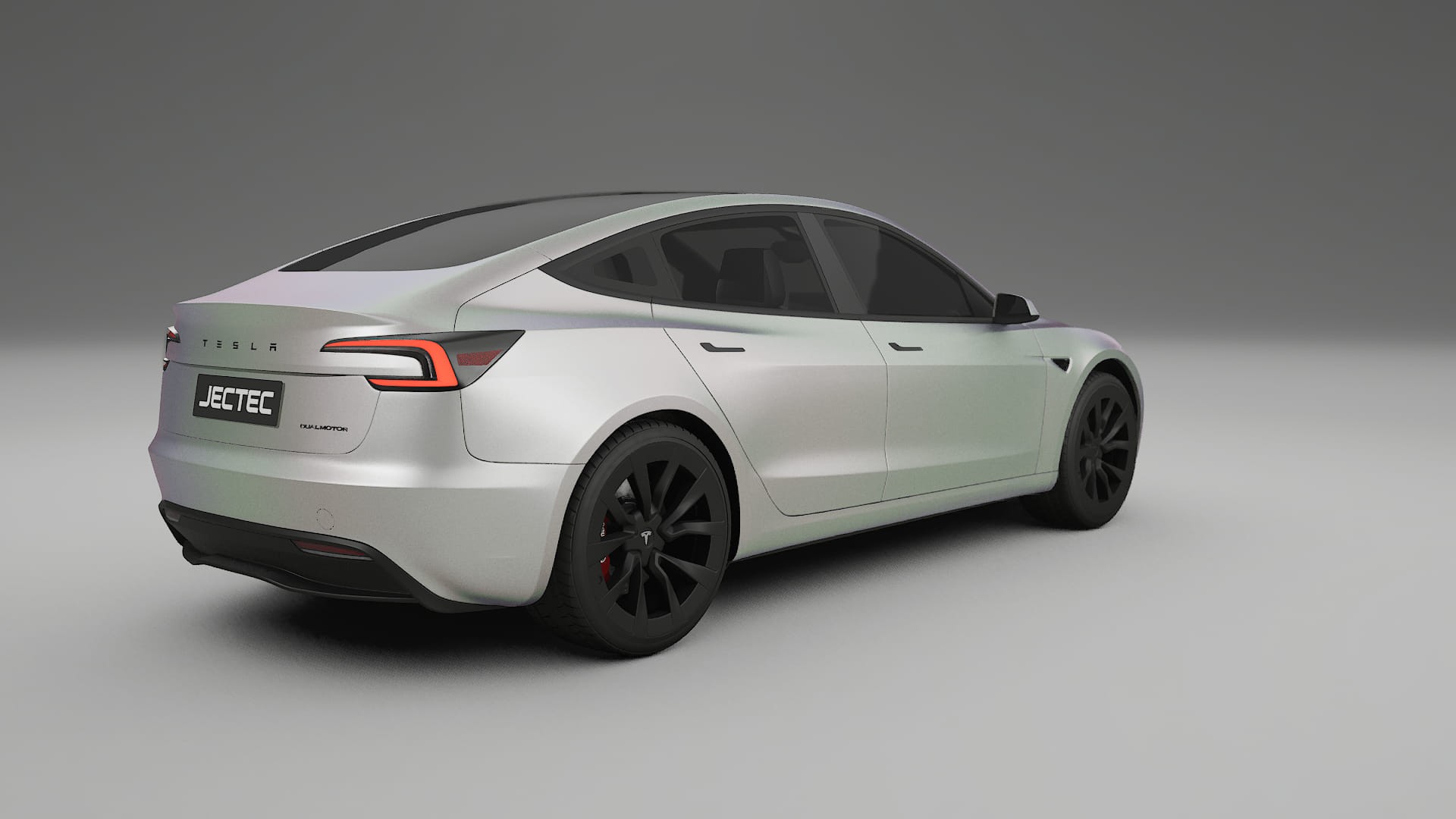 Tesla Model3 Highland TPU Lackskyddsfilm | NEBULA Färgskiftande PPF – Komplett Förskuret Kit