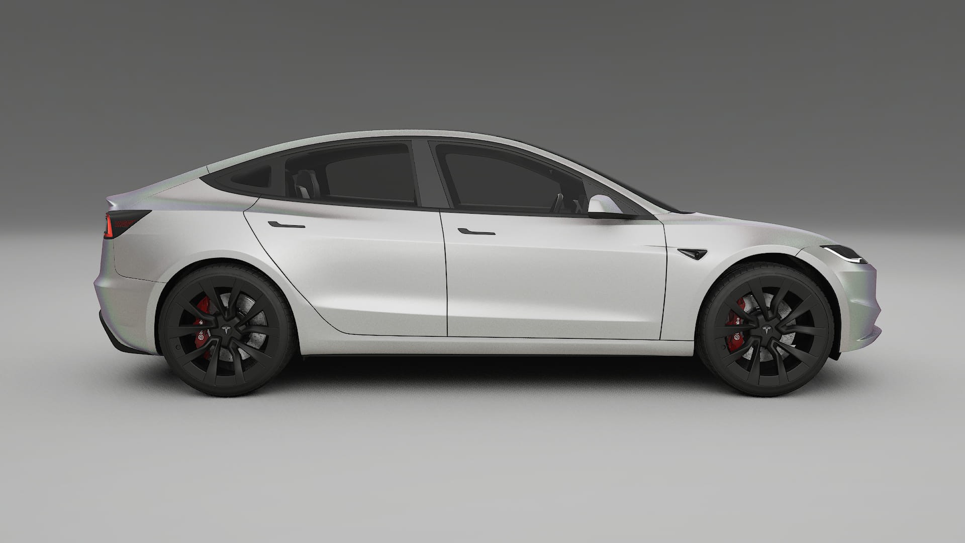 Tesla Model3 Highland TPU Lackskyddsfilm | NEBULA Färgskiftande PPF – Komplett Förskuret Kit