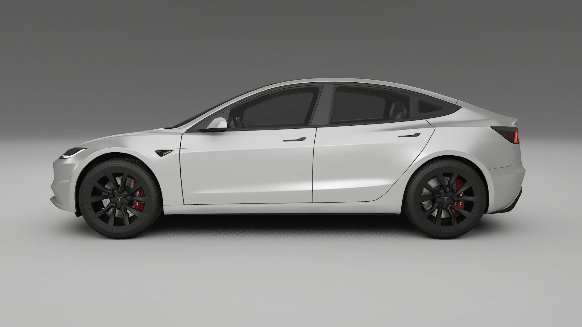 Tesla Model3 Highland TPU Lackskyddsfilm | OPAL Färgskiftande PPF – Komplett Förskuret Kit