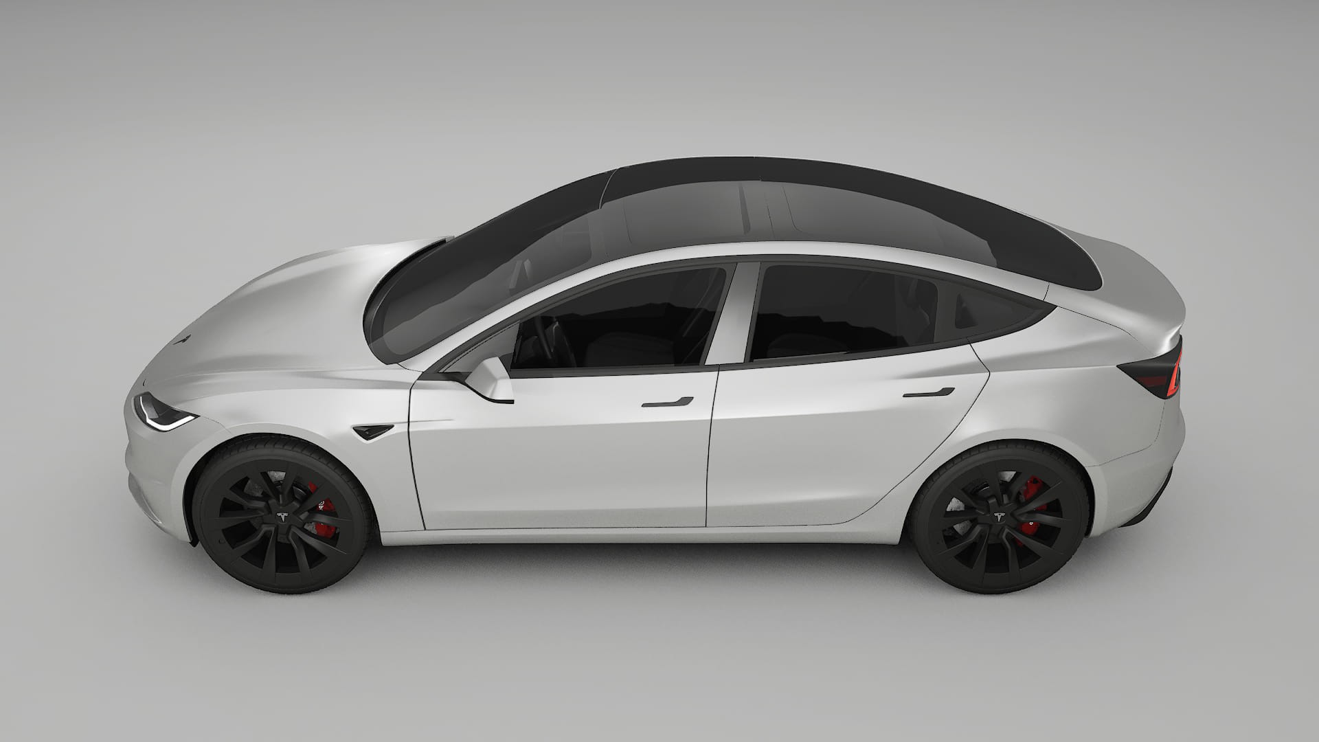 Tesla Model3 Highland TPU Lackskyddsfilm | OPAL Färgskiftande PPF – Komplett Förskuret Kit