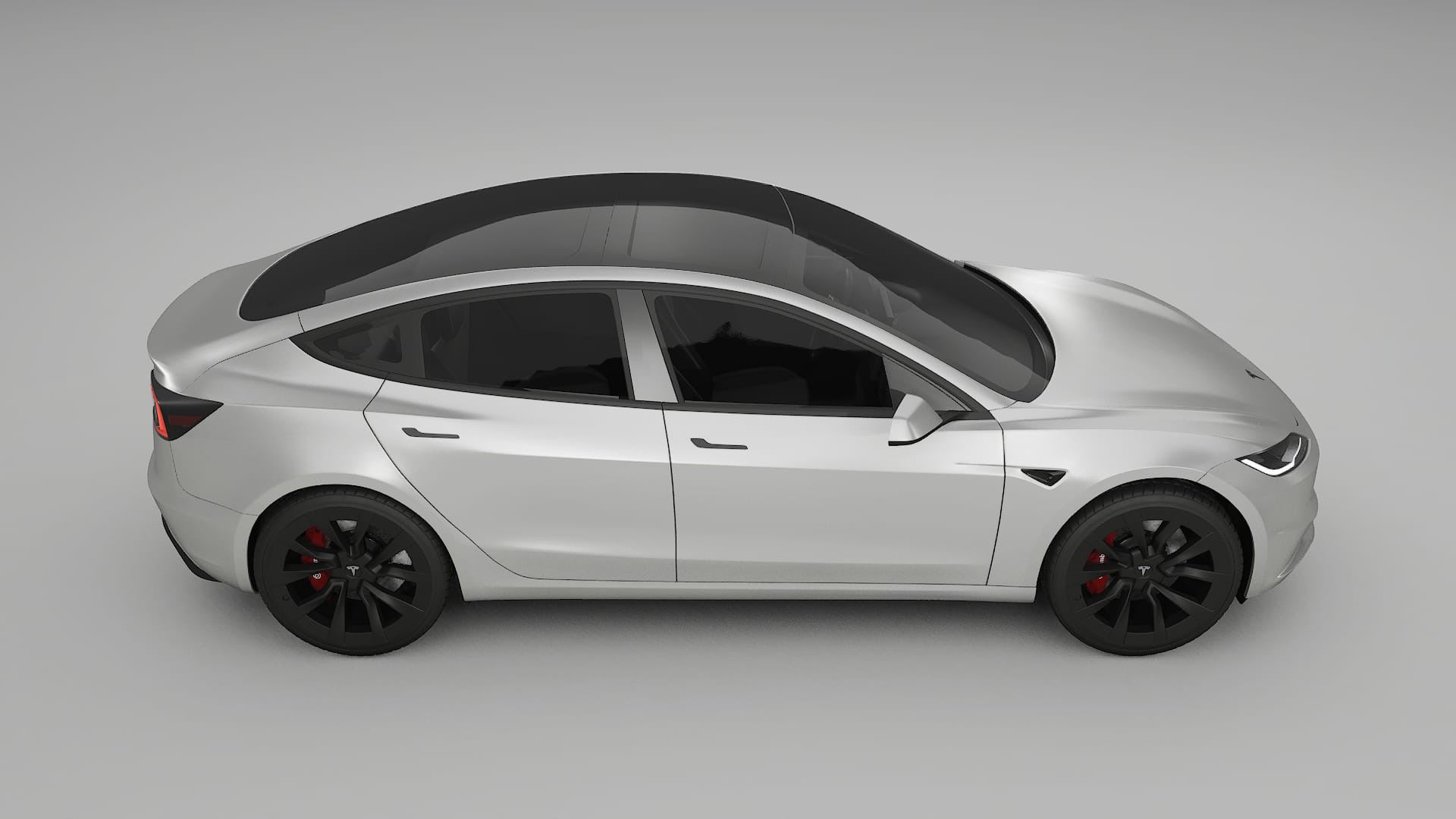 Tesla Model3 Highland TPU Lackskyddsfilm | OPAL Färgskiftande PPF – Komplett Förskuret Kit