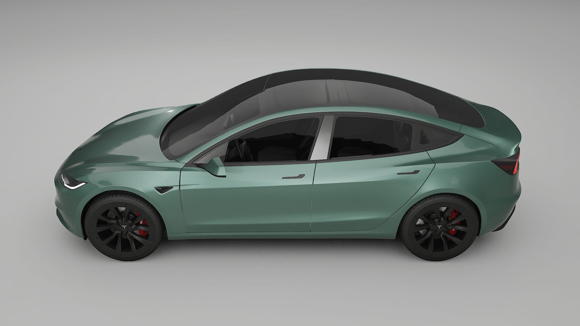 Tesla Model3 Highland TPU Lackskyddsfilm | EVERGREEN Färgskiftande PPF – Komplett Förskuret Kit