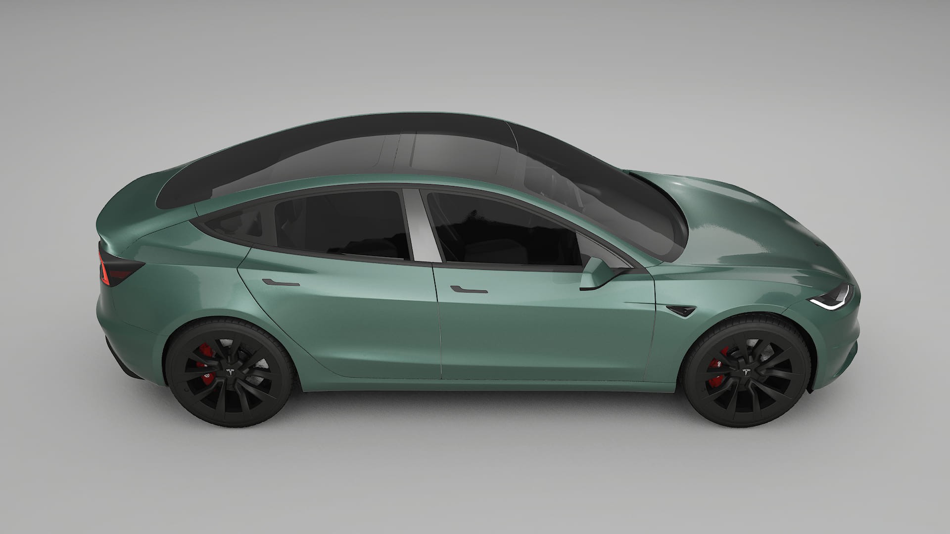 Tesla Model3 Highland TPU Lackskyddsfilm | EVERGREEN Färgskiftande PPF – Komplett Förskuret Kit
