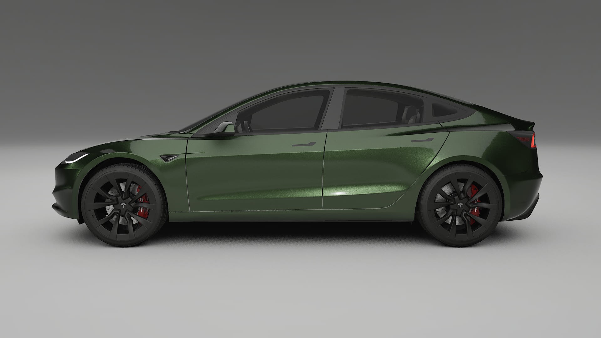 Tesla Model3 Highland TPU Lackskyddsfilm | LAGOON Färgskiftande PPF – Komplett Förskuret Kit