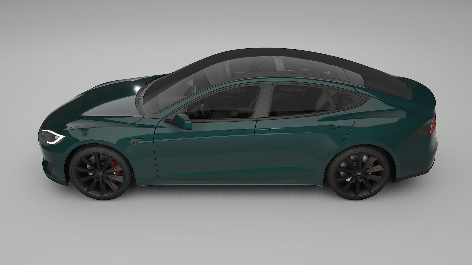 Tesla Model S TPU Lackskyddsfilm | INFERNO Färgskiftande PPF – Komplett Förskuret Kit