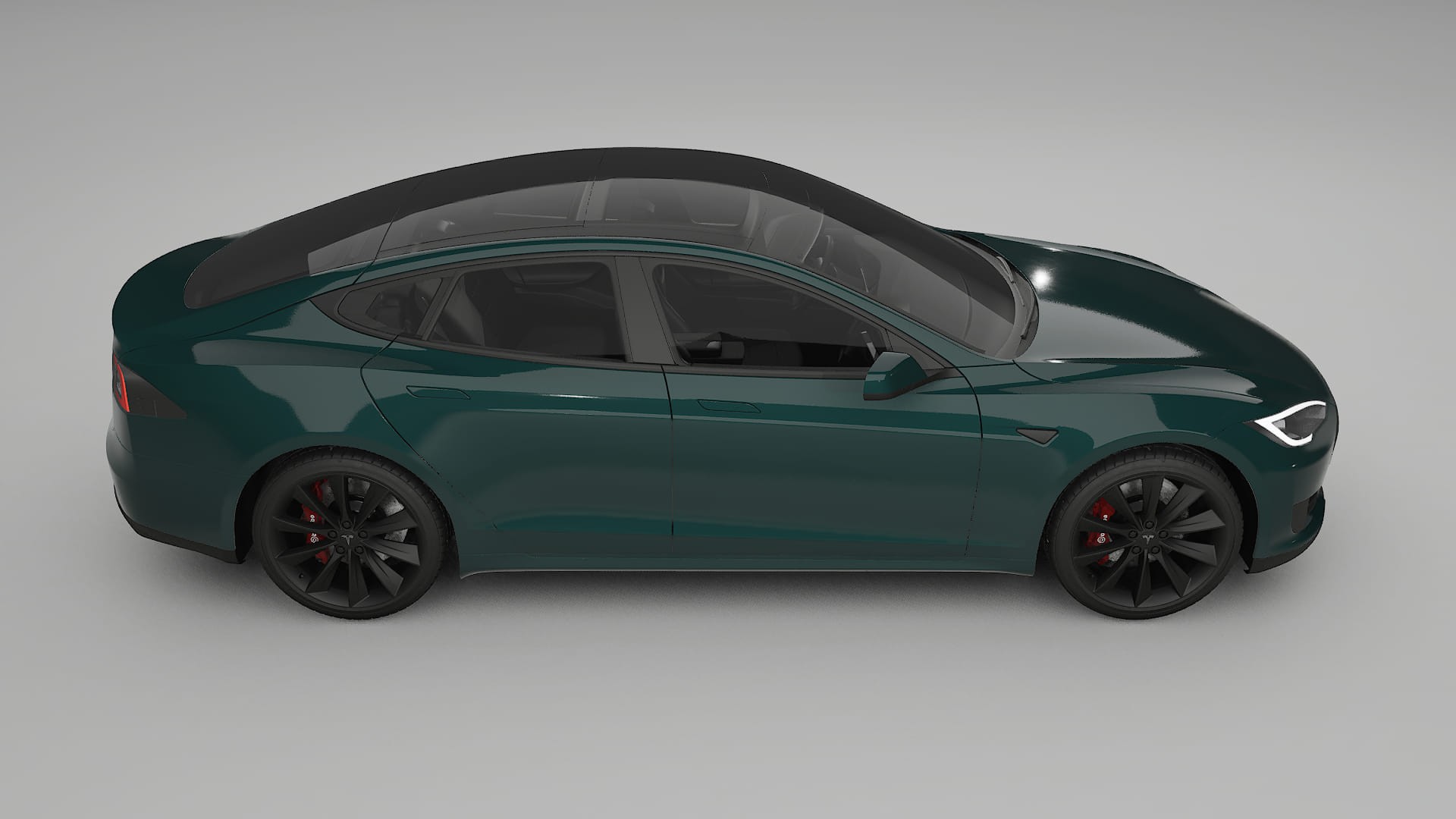 Tesla Model S TPU Lackskyddsfilm | INFERNO Färgskiftande PPF – Komplett Förskuret Kit