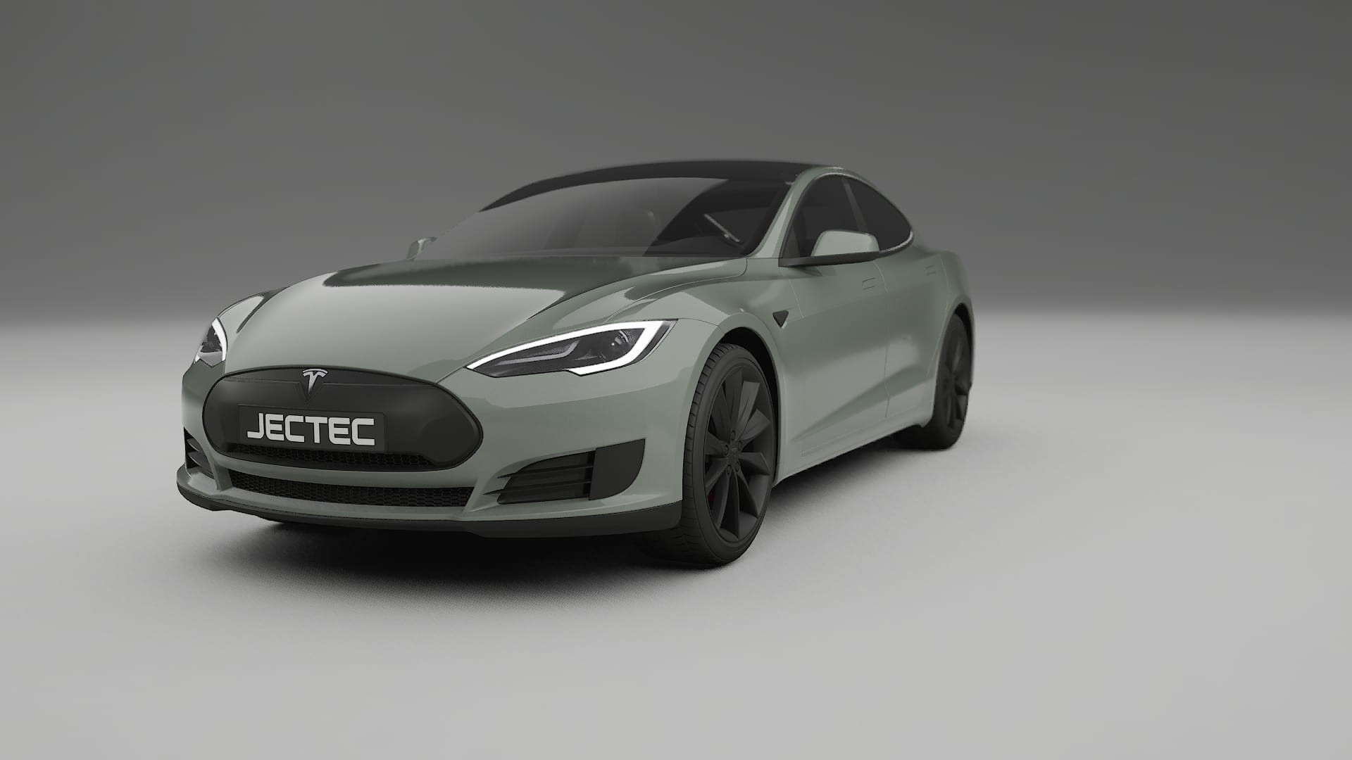 Tesla Model S TPU Lackskyddsfilm | SLATE Färgskiftande PPF – Komplett Förskuret Kit