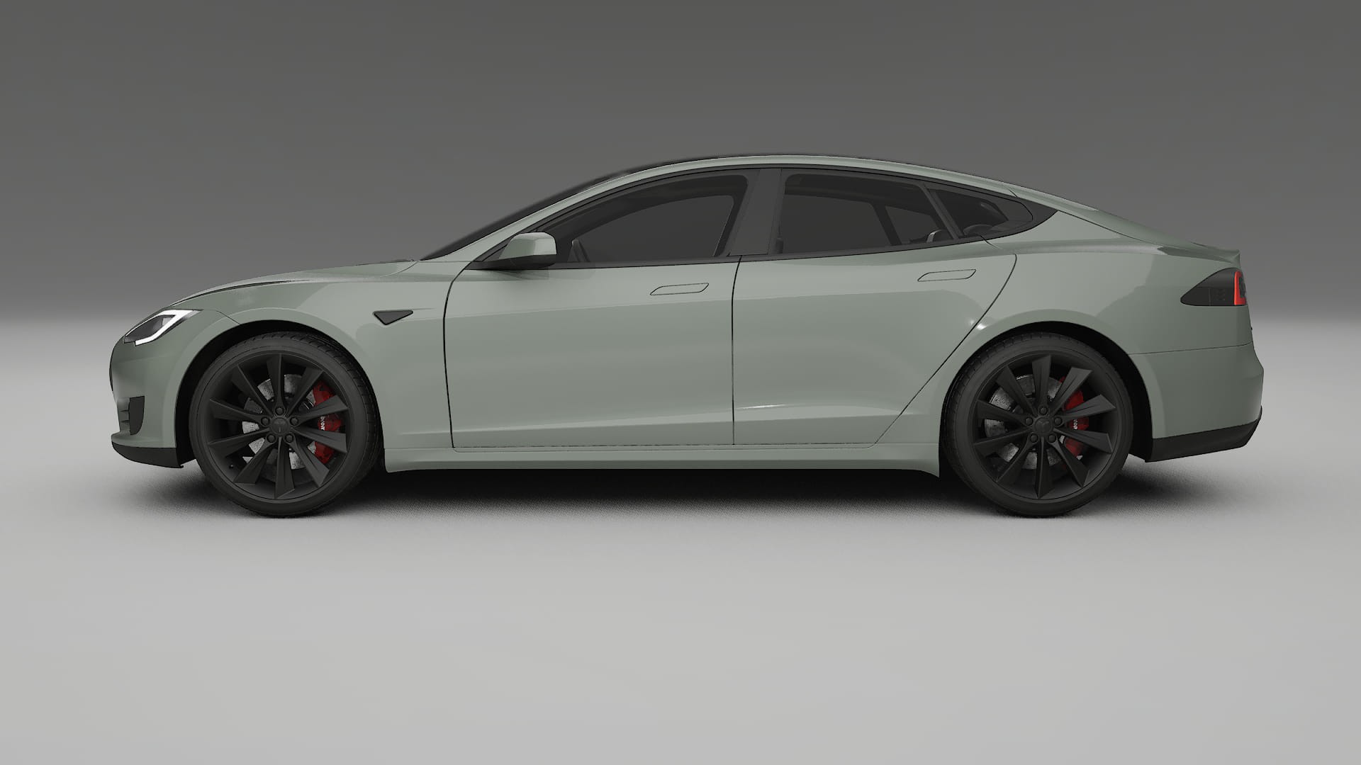 Tesla Model S TPU Lackskyddsfilm | SLATE Färgskiftande PPF – Komplett Förskuret Kit