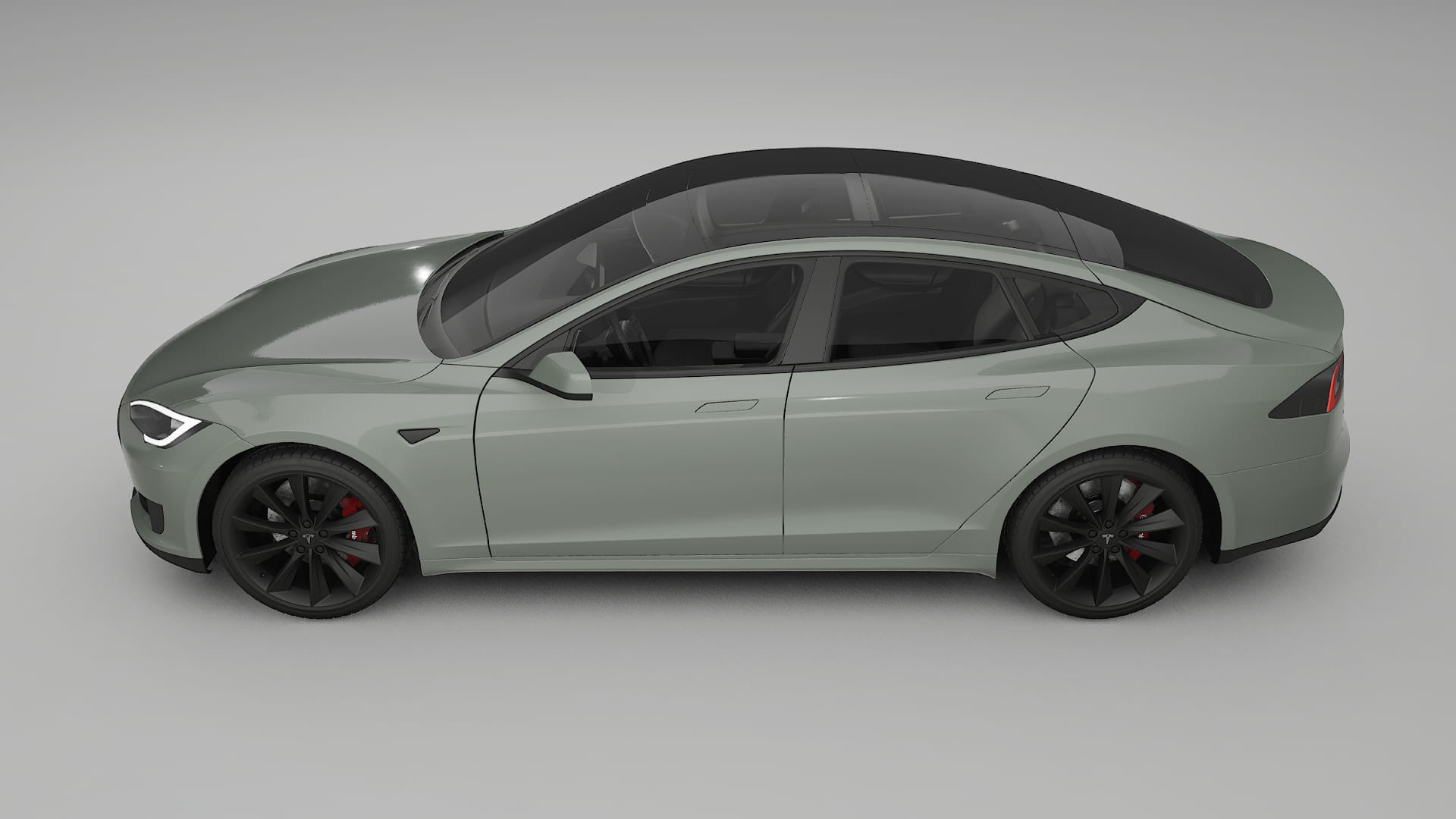 Tesla Model S TPU Lackskyddsfilm | SLATE Färgskiftande PPF – Komplett Förskuret Kit