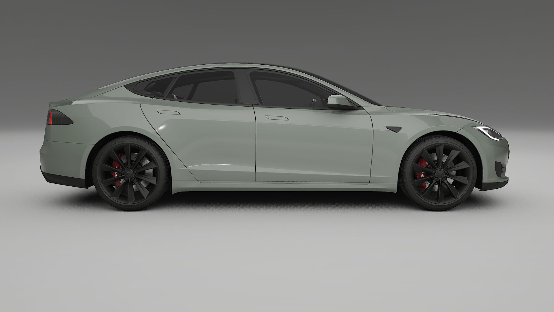 Tesla Model S TPU Lackskyddsfilm | SLATE Färgskiftande PPF – Komplett Förskuret Kit