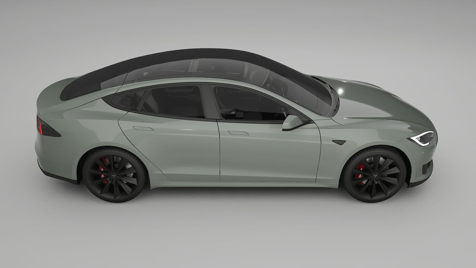 Tesla Model S TPU Lackskyddsfilm | SLATE Färgskiftande PPF – Komplett Förskuret Kit