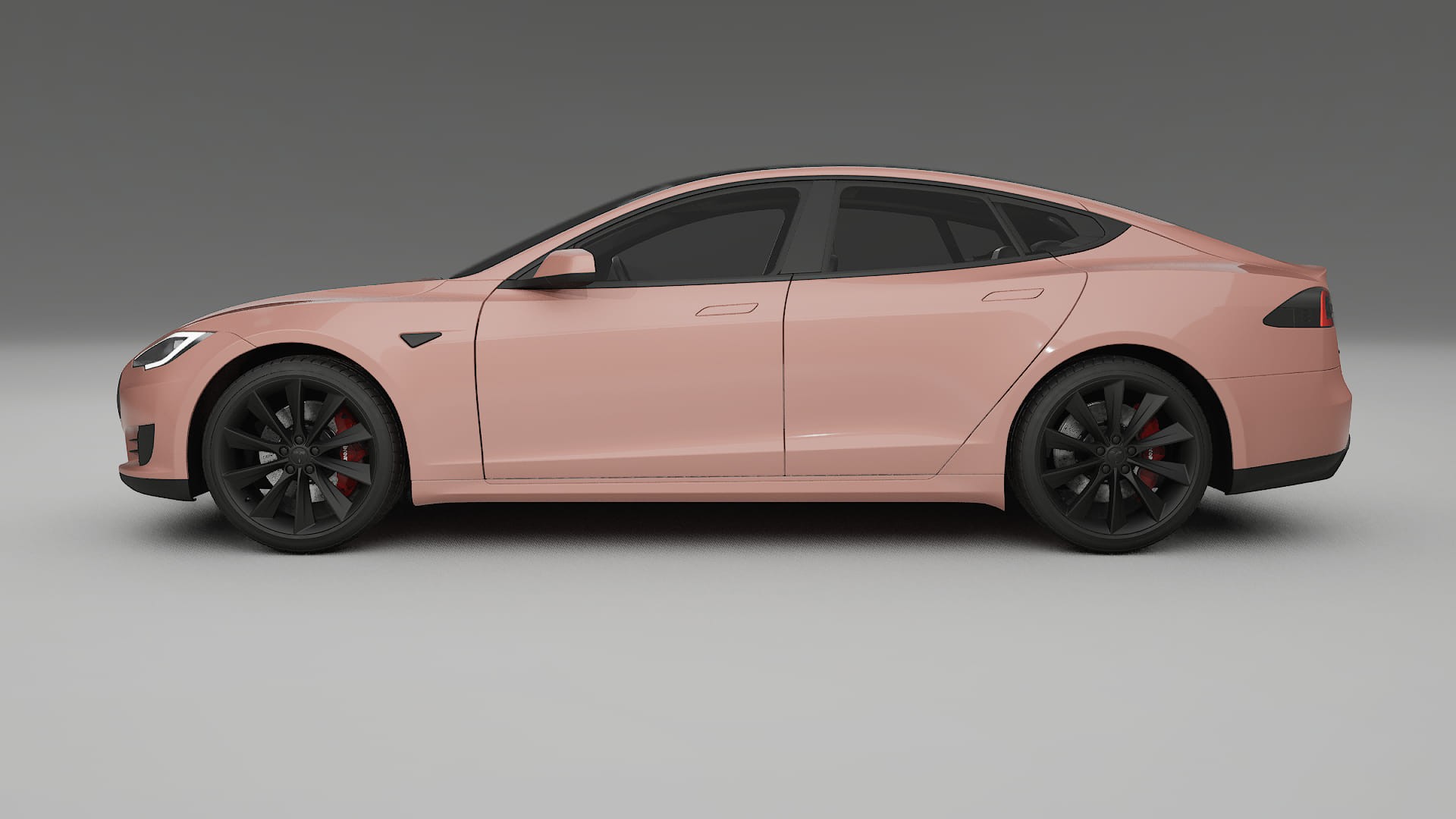 Tesla Model S TPU Lackskyddsfilm | BLUSH Färgskiftande PPF – Komplett Förskuret Kit