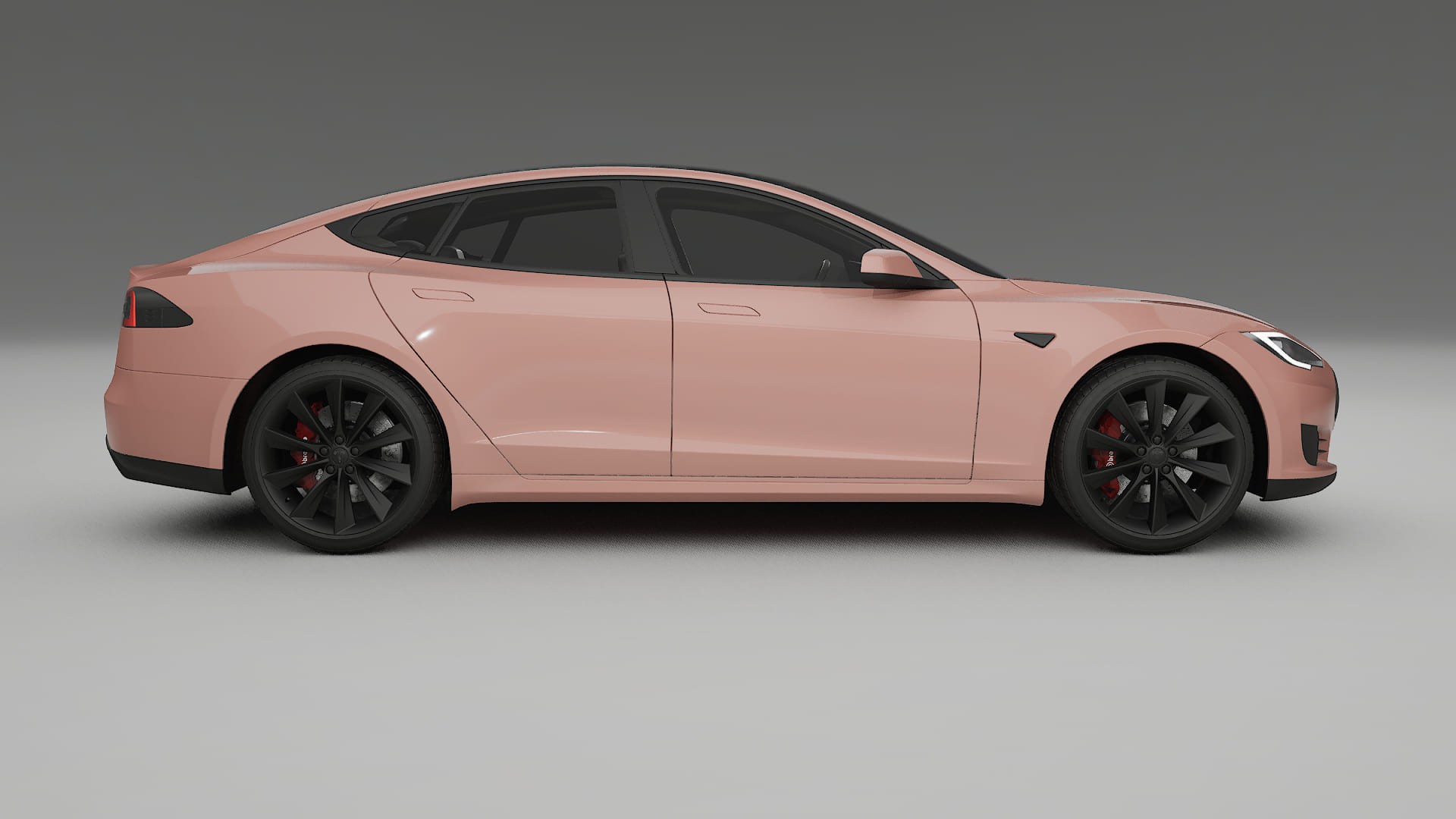 Tesla Model S TPU Lackskyddsfilm | BLUSH Färgskiftande PPF – Komplett Förskuret Kit