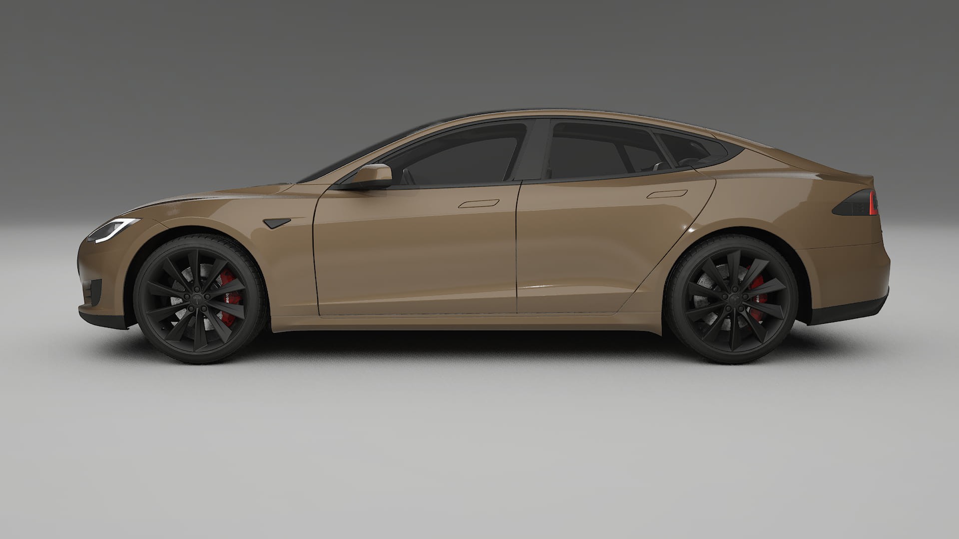 Tesla Model S TPU Lackskyddsfilm | SAHARA Färgskiftande PPF – Komplett Förskuret Kit