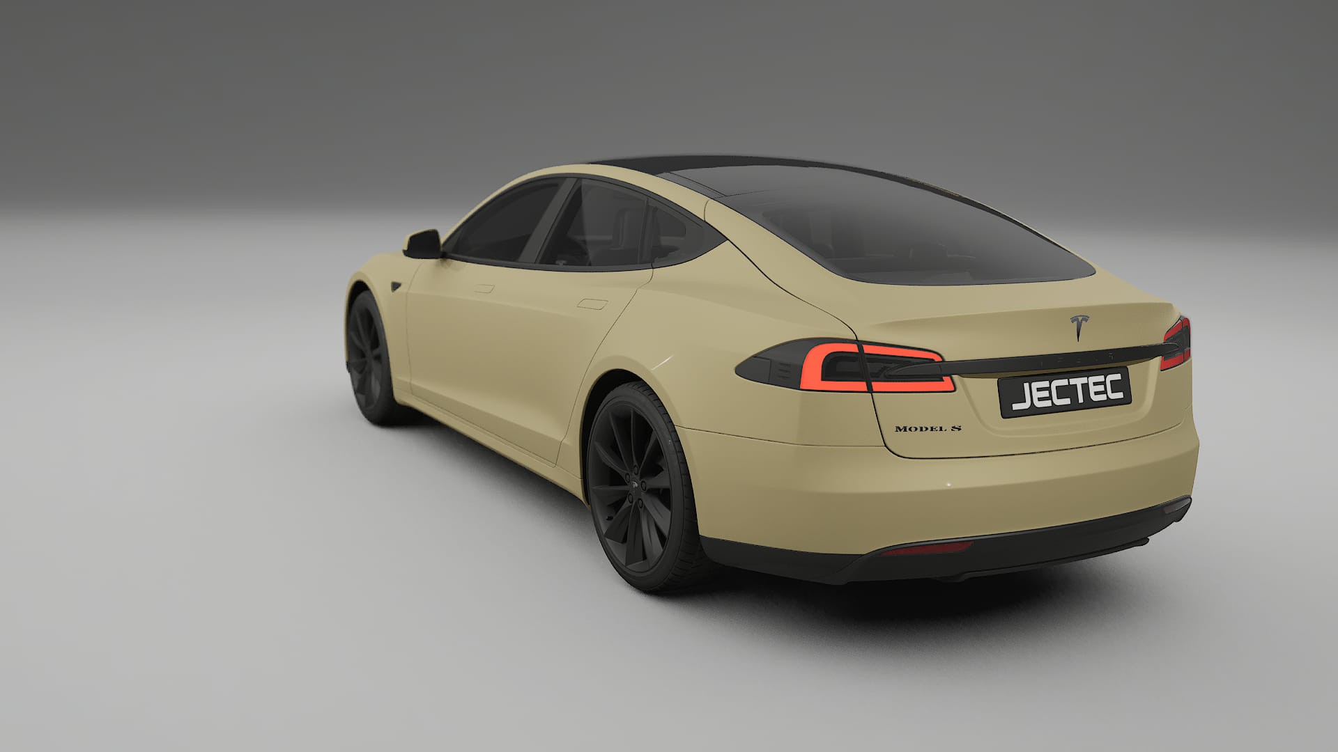Tesla Model S TPU Lackskyddsfilm | SAND Färgskiftande PPF – Komplett Förskuret Kit