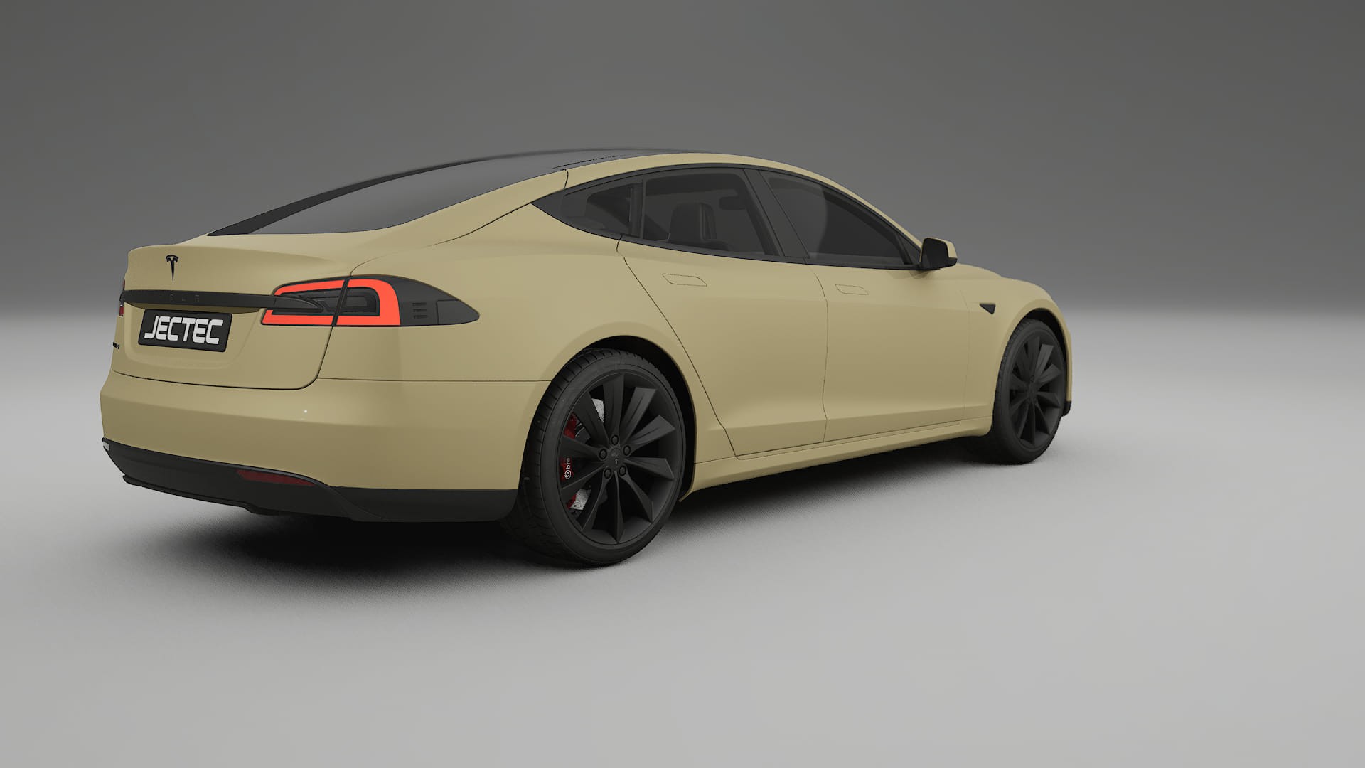 Tesla Model S TPU Lackskyddsfilm | SAND Färgskiftande PPF – Komplett Förskuret Kit