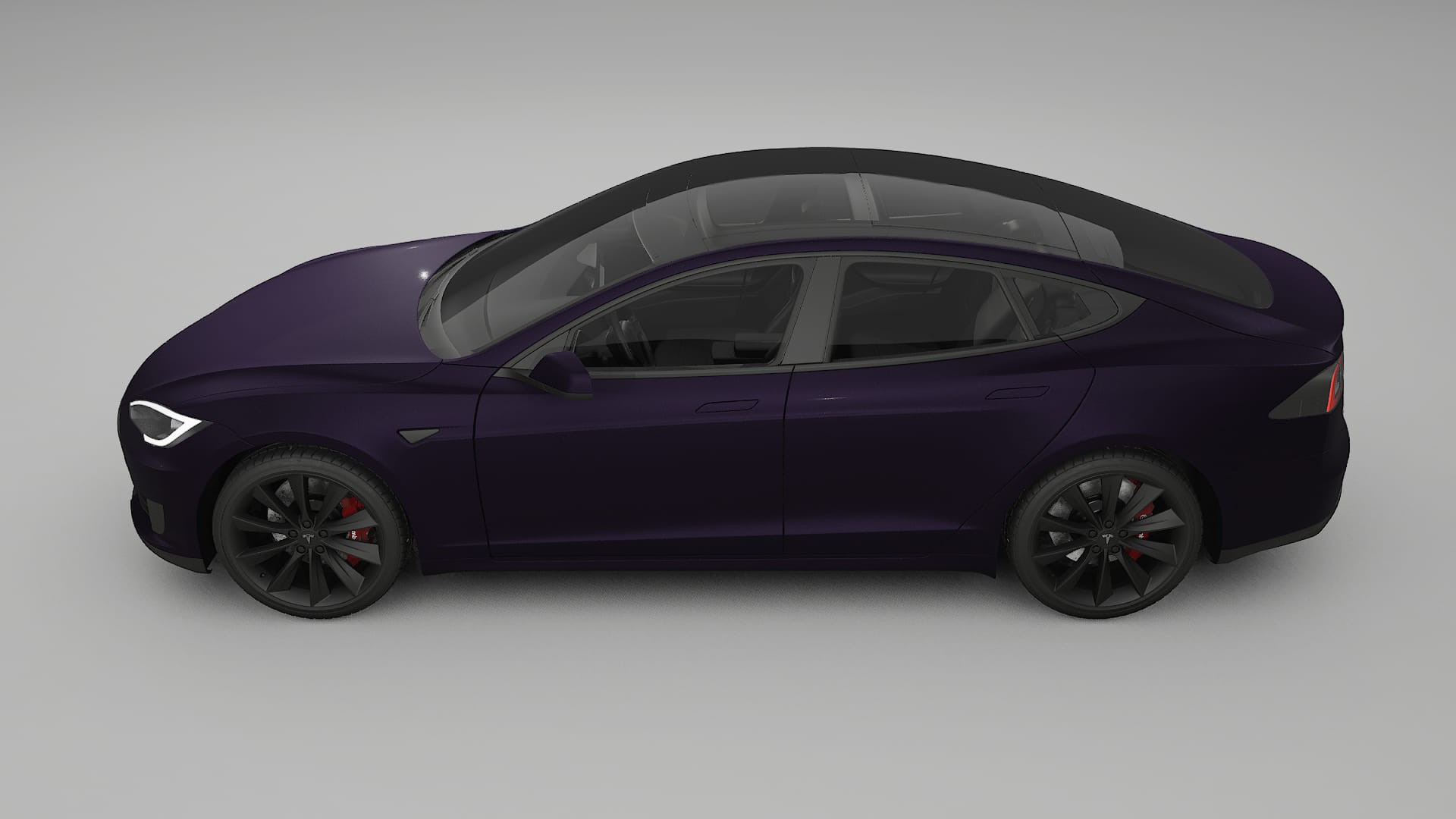Tesla Model S TPU Lackskyddsfilm | VIOLET Färgskiftande PPF – Komplett Förskuret Kit