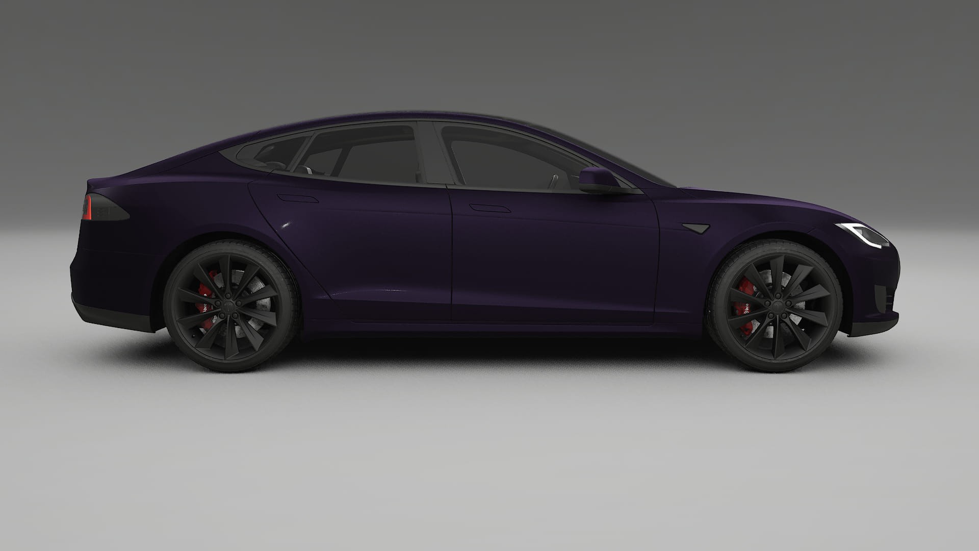 Tesla Model S TPU Lackskyddsfilm | VIOLET Färgskiftande PPF – Komplett Förskuret Kit