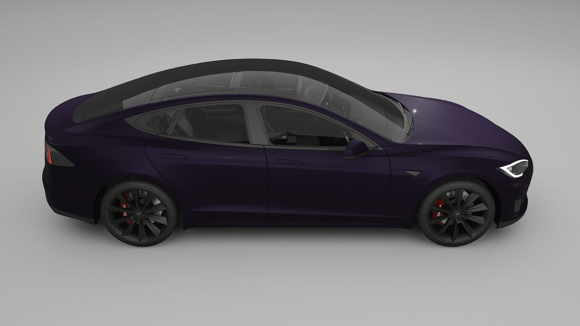 Tesla Model S TPU Lackskyddsfilm | VIOLET Färgskiftande PPF – Komplett Förskuret Kit