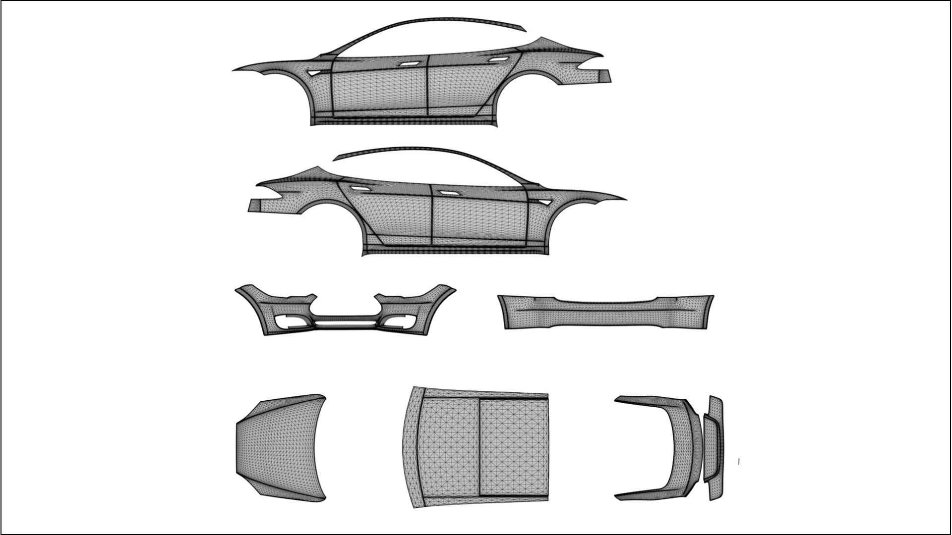 Tesla Model S TPU Lackskyddsfilm | PEARL Färgskiftande PPF – Komplett Förskuret Kit